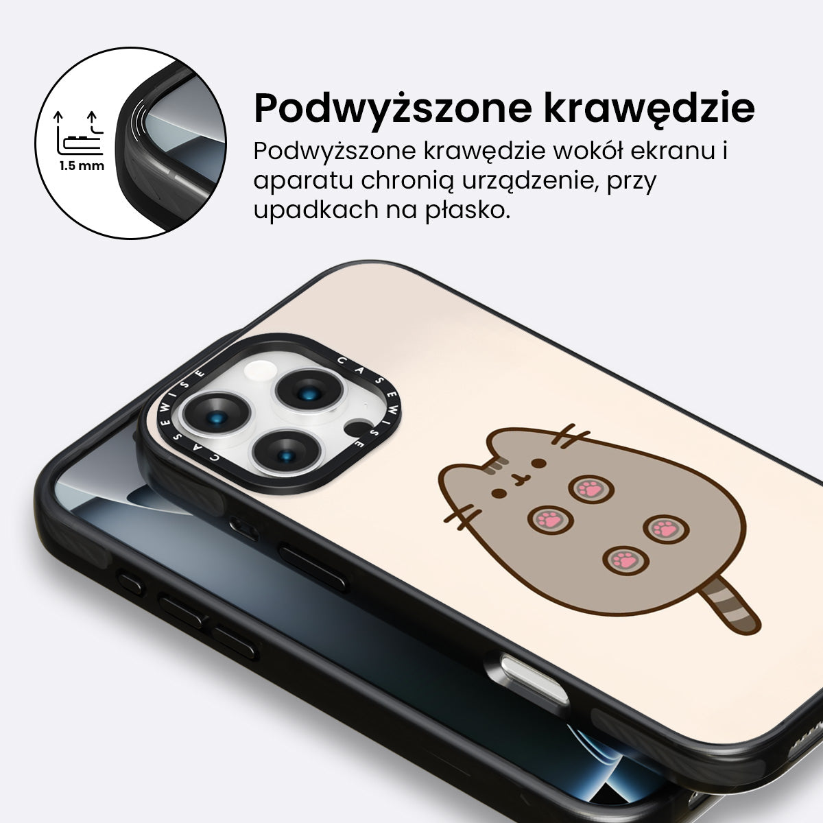 Uroczy Kot z Poduszeczkami Łapek - Etui