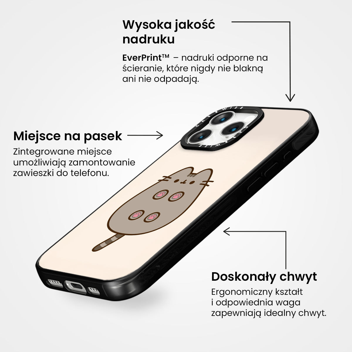 Uroczy Kot z Poduszeczkami Łapek - Etui