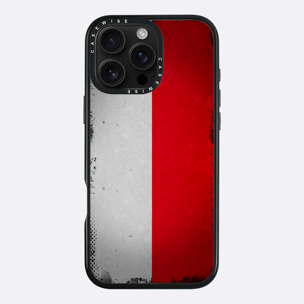 Polska flaga grunge - Etui