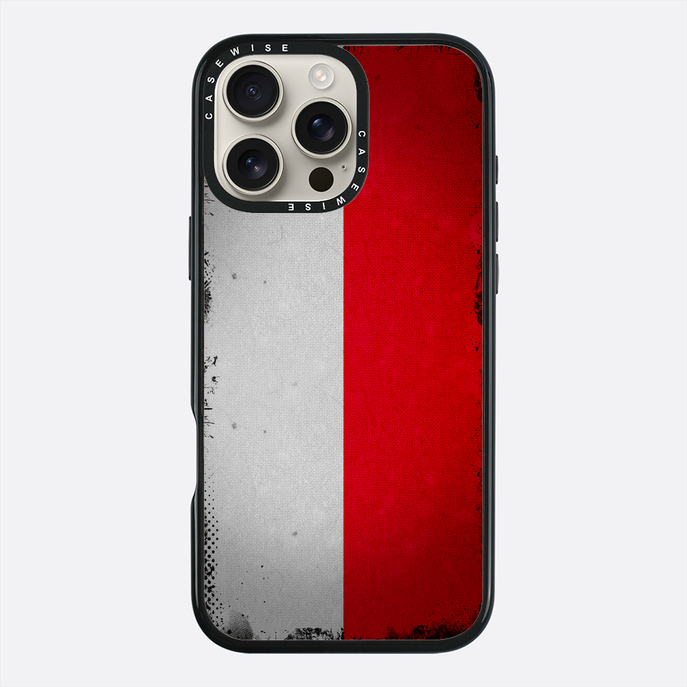 Polska flaga grunge - Etui
