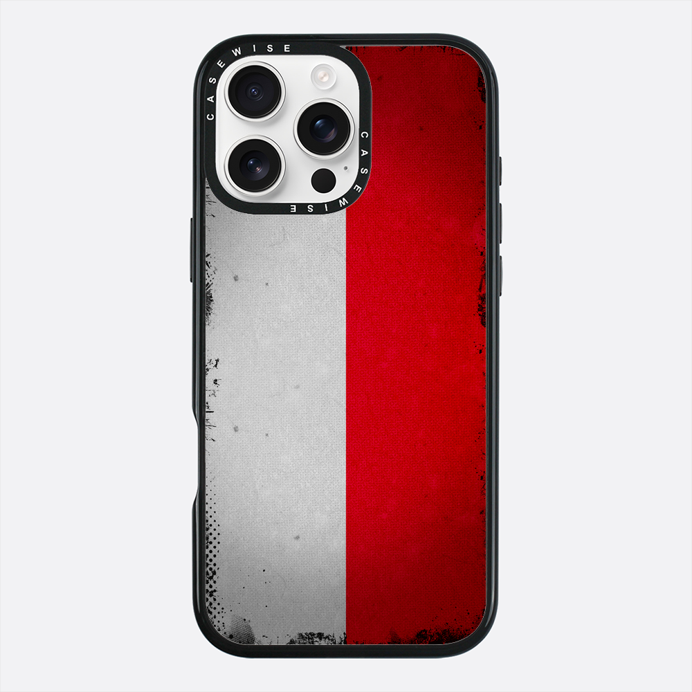 Polska flaga grunge - Etui