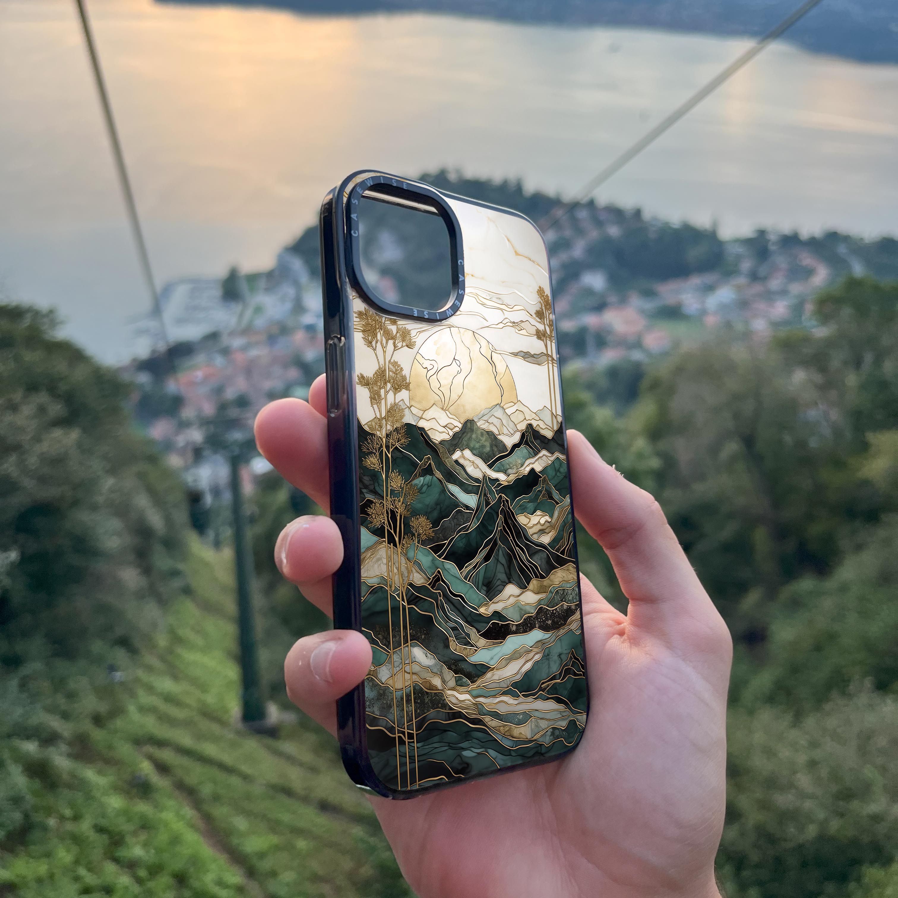 Abstract Mountain Sunset - Etui