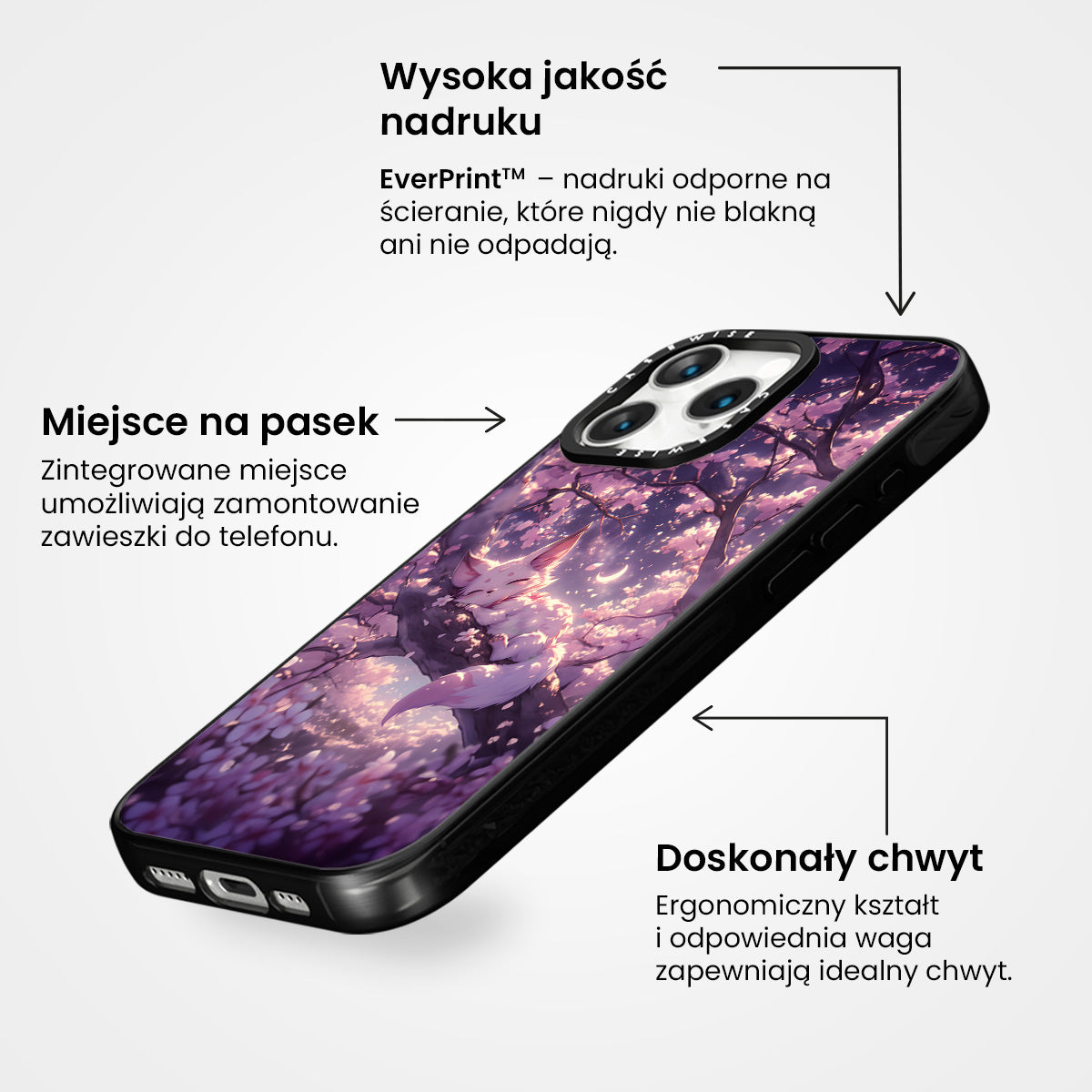 Śpiący Kitsune Fox - Etui