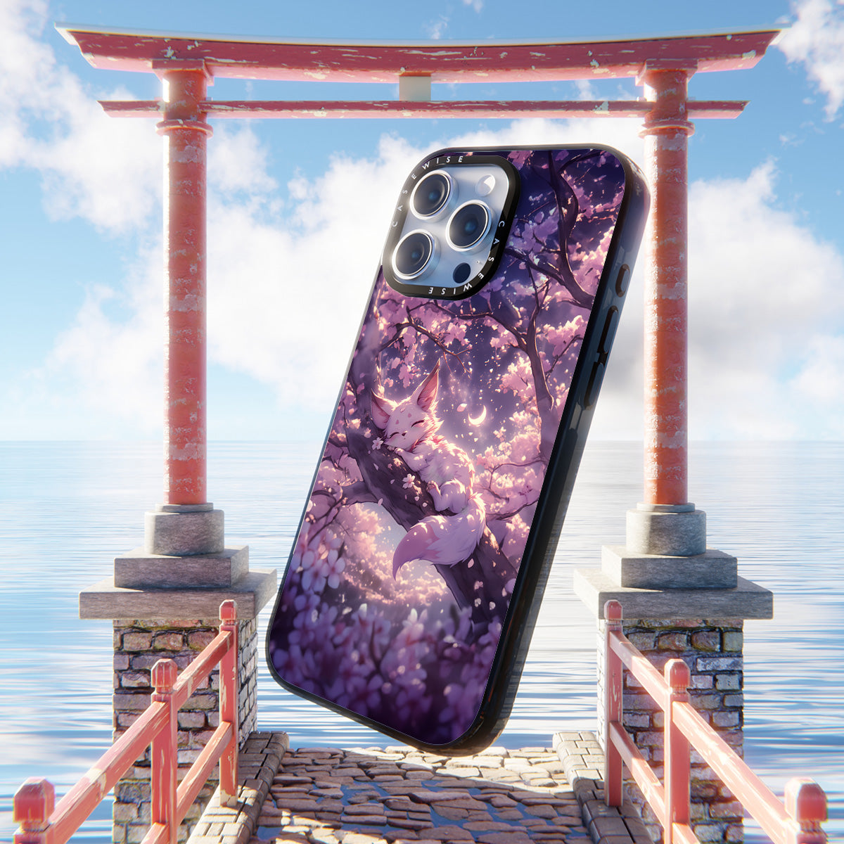 Śpiący Kitsune Fox - Etui