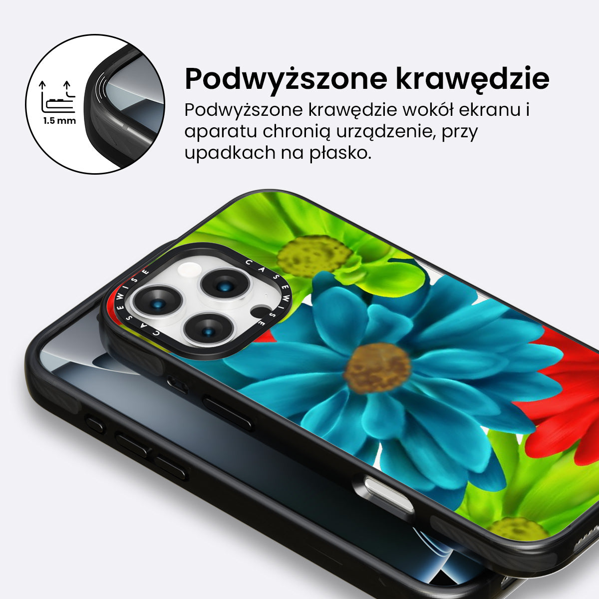 Kwiaty w wyrazistych kolorach - Etui