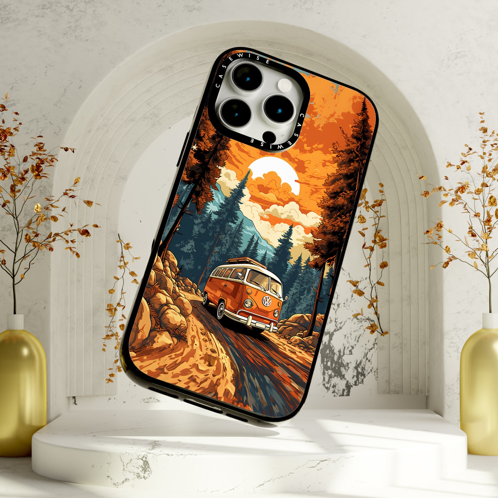 Retro VW Bus Mountain Ride - Etui