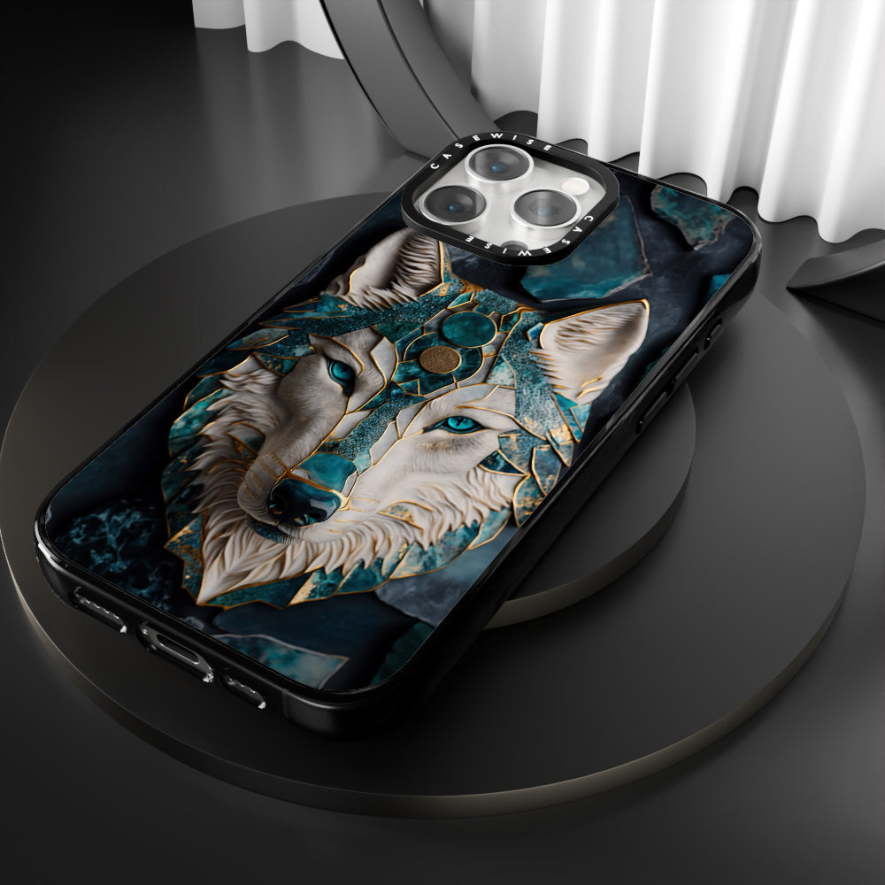 Abstract Wolf Kintsugi Art - Etui