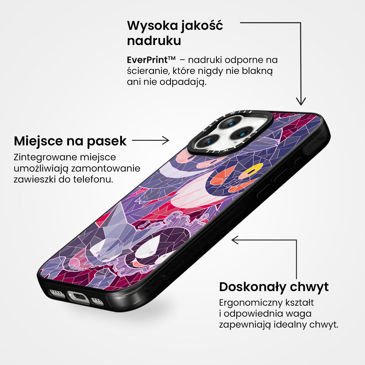 Gengar, Haunter, Mismagius i Gastly Mozaika - Etui