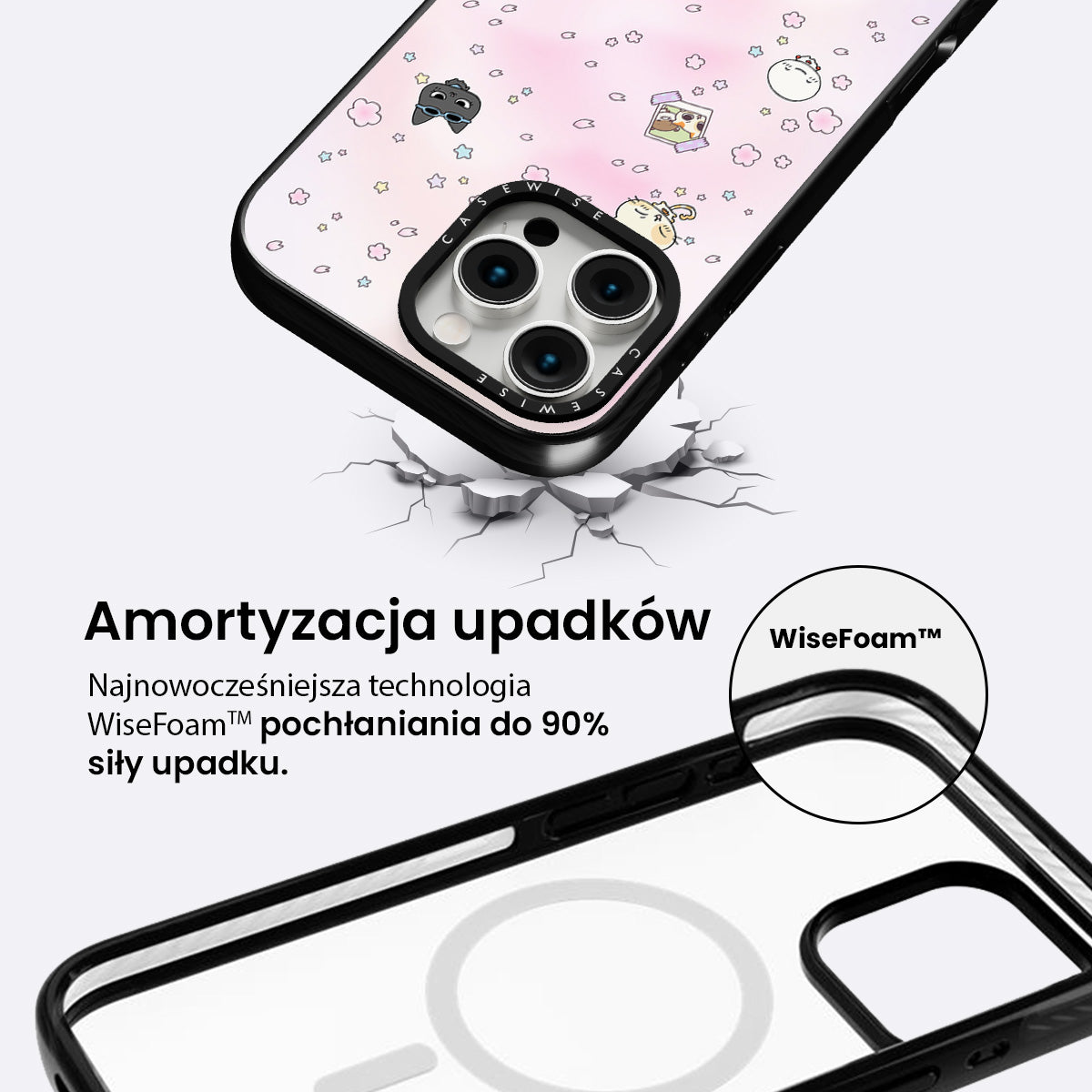 Pastelowy Kosmos Przyjaciół - Etui
