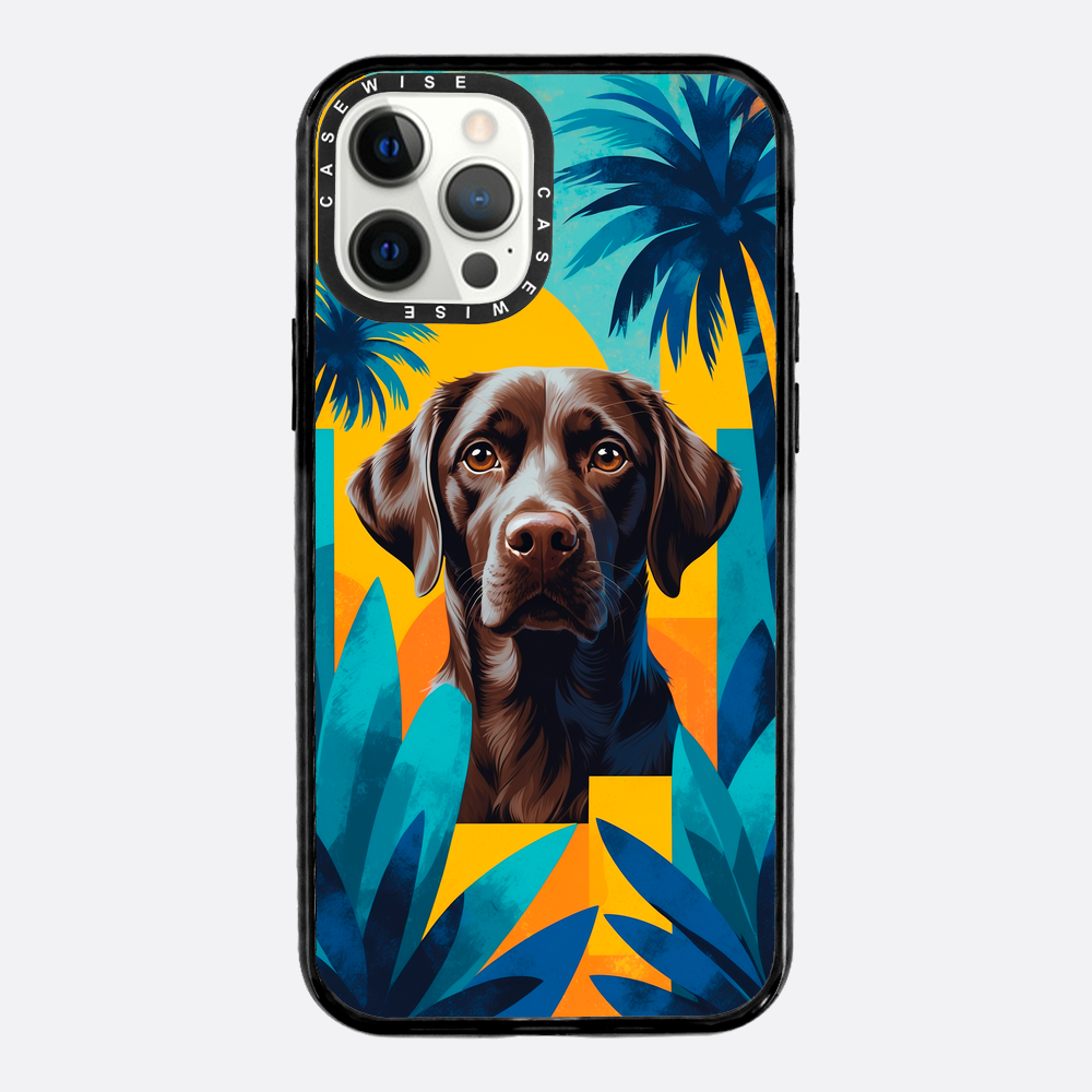 Uroczy abstrakcyjny pies - Etui