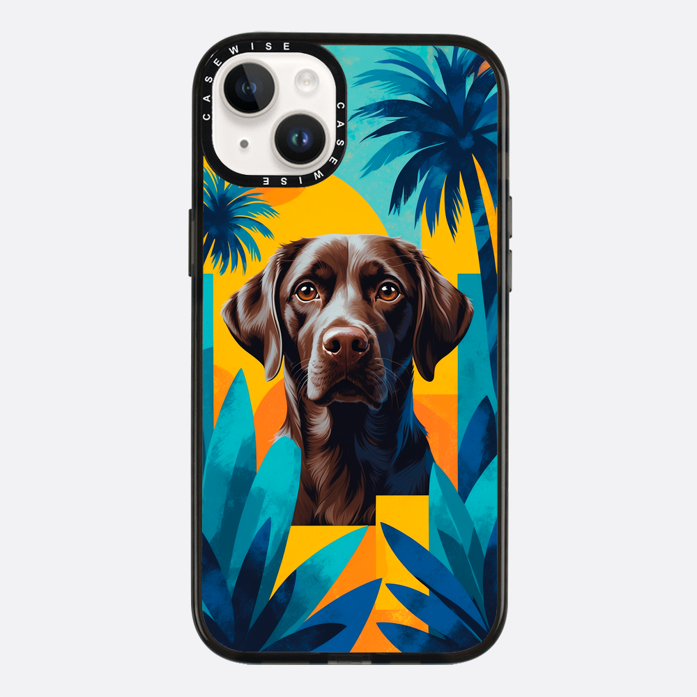 Uroczy abstrakcyjny pies - Etui