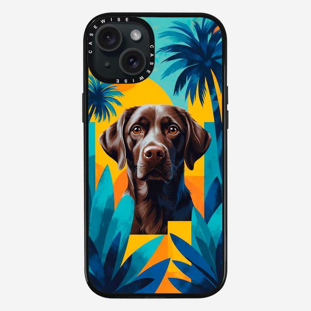 Uroczy abstrakcyjny pies - Etui