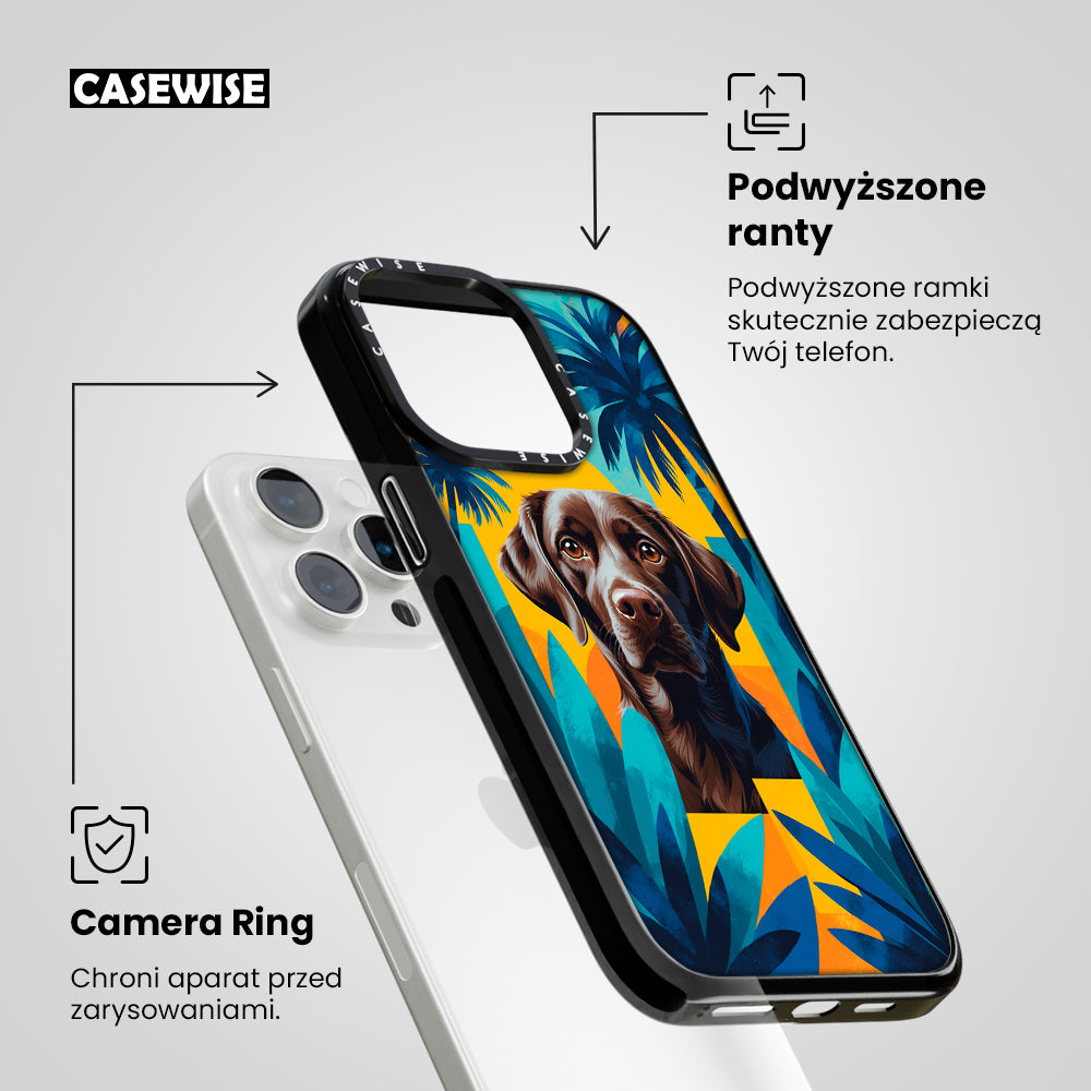 Uroczy abstrakcyjny pies - Etui