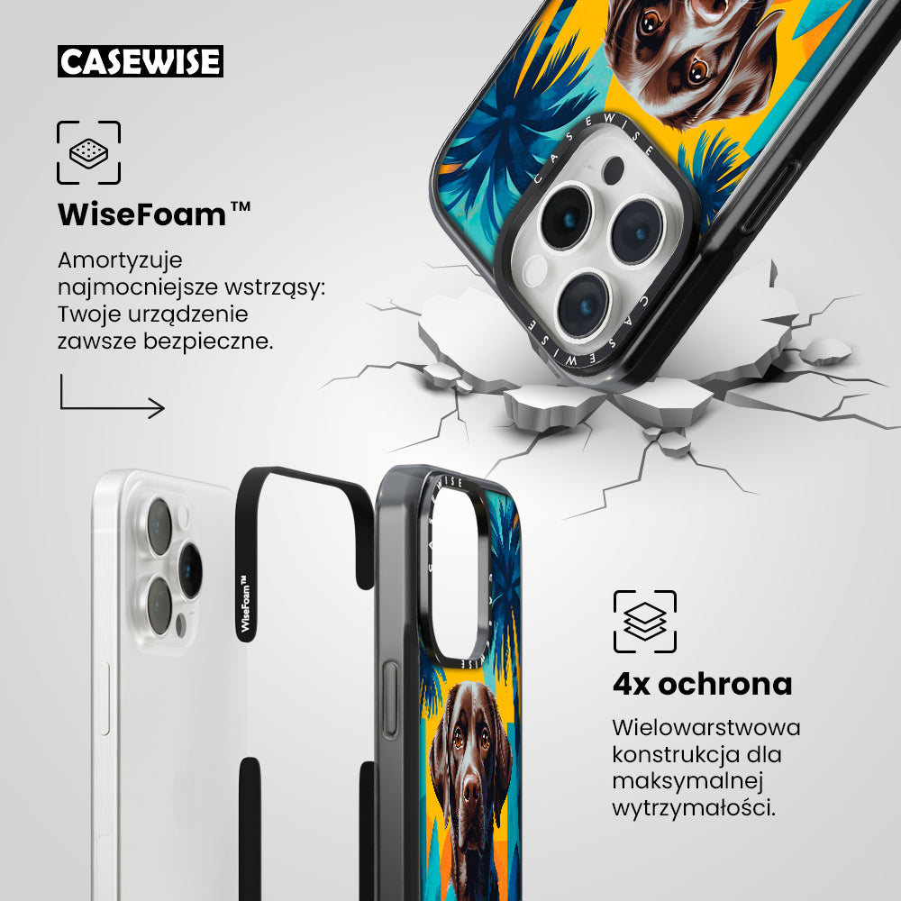 Uroczy abstrakcyjny pies - Etui