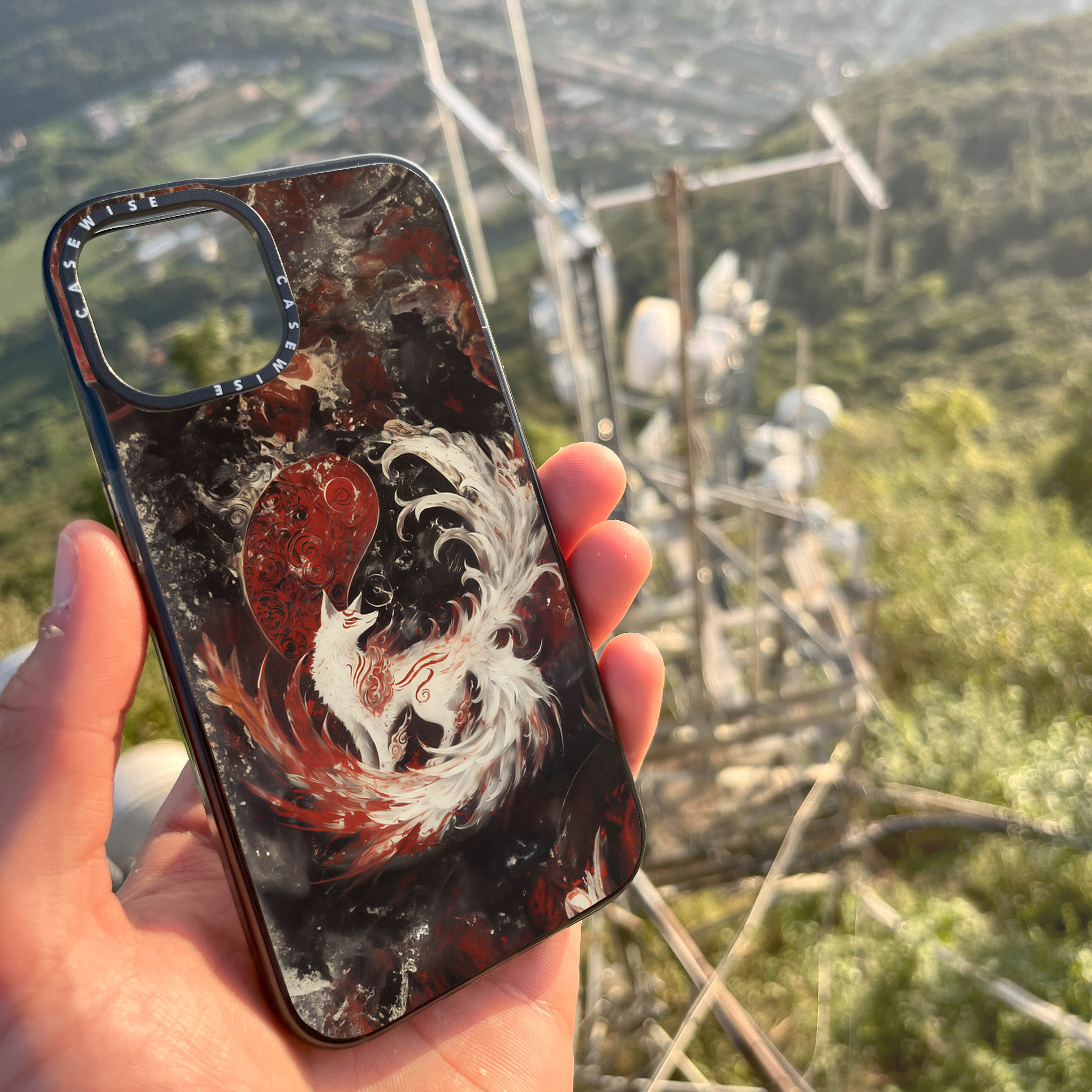 Kitsune Yin i Yang Fox - Etui