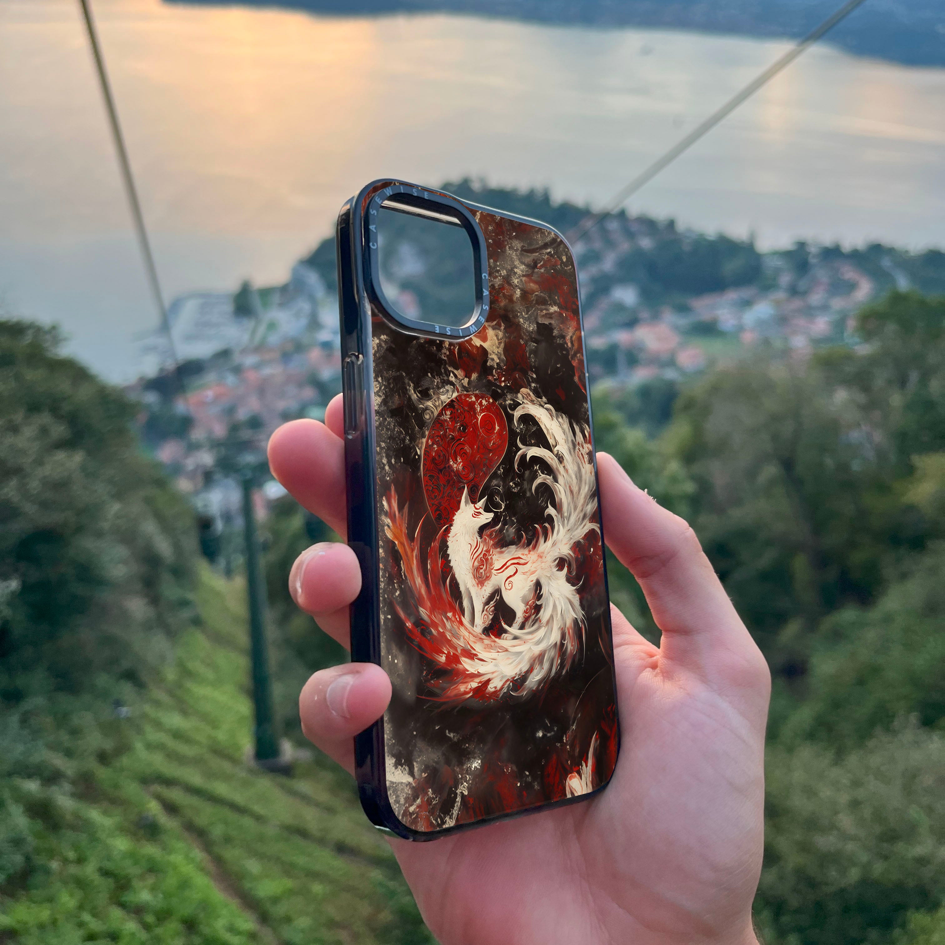 Kitsune Yin i Yang Fox - Etui