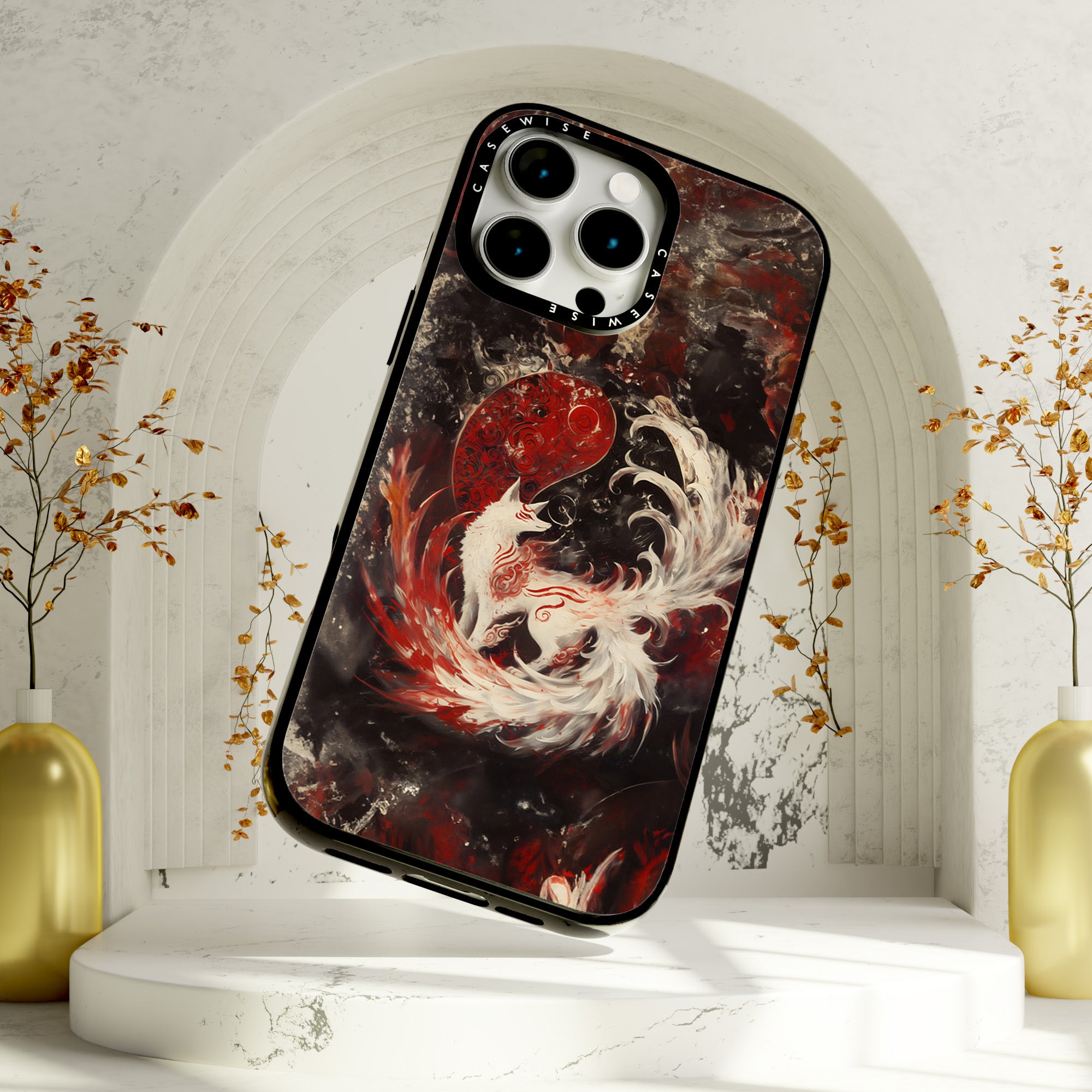 Kitsune Yin i Yang Fox - Etui