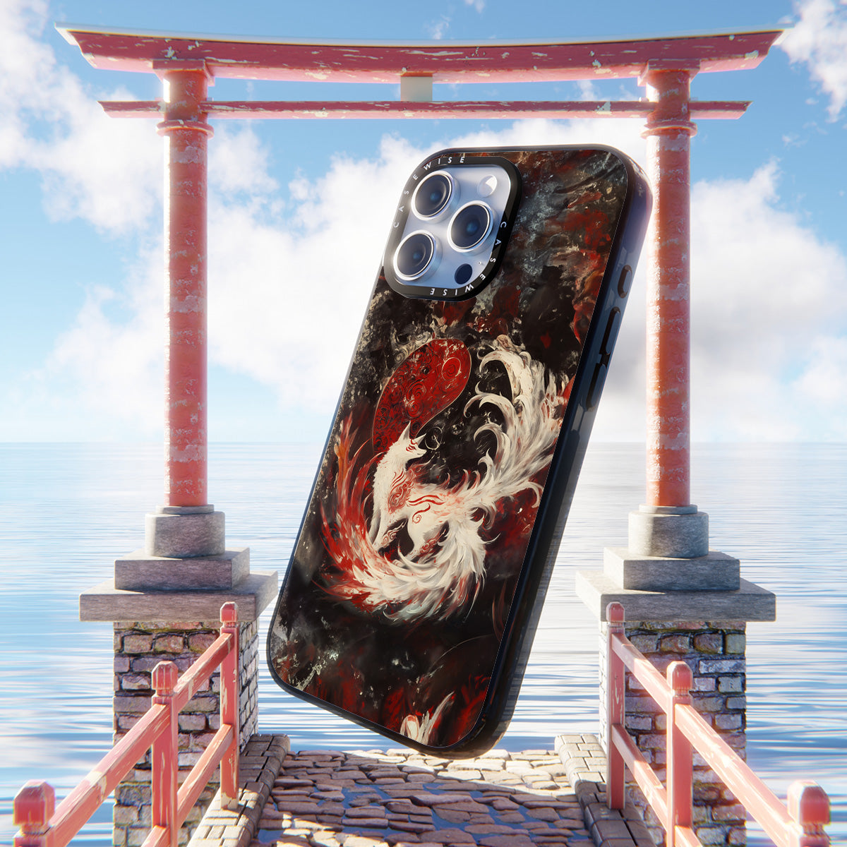 Kitsune Yin i Yang Fox - Etui