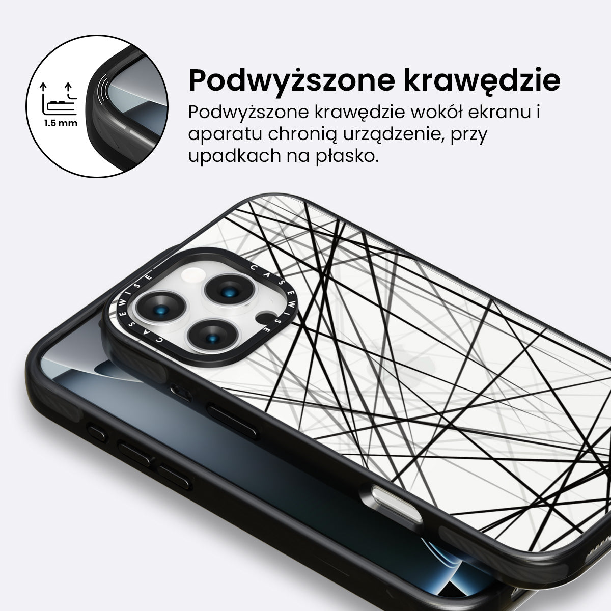 Czarne linie - Etui