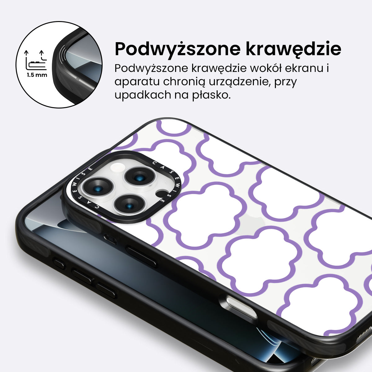 Fioletowe Chmurki - Etui