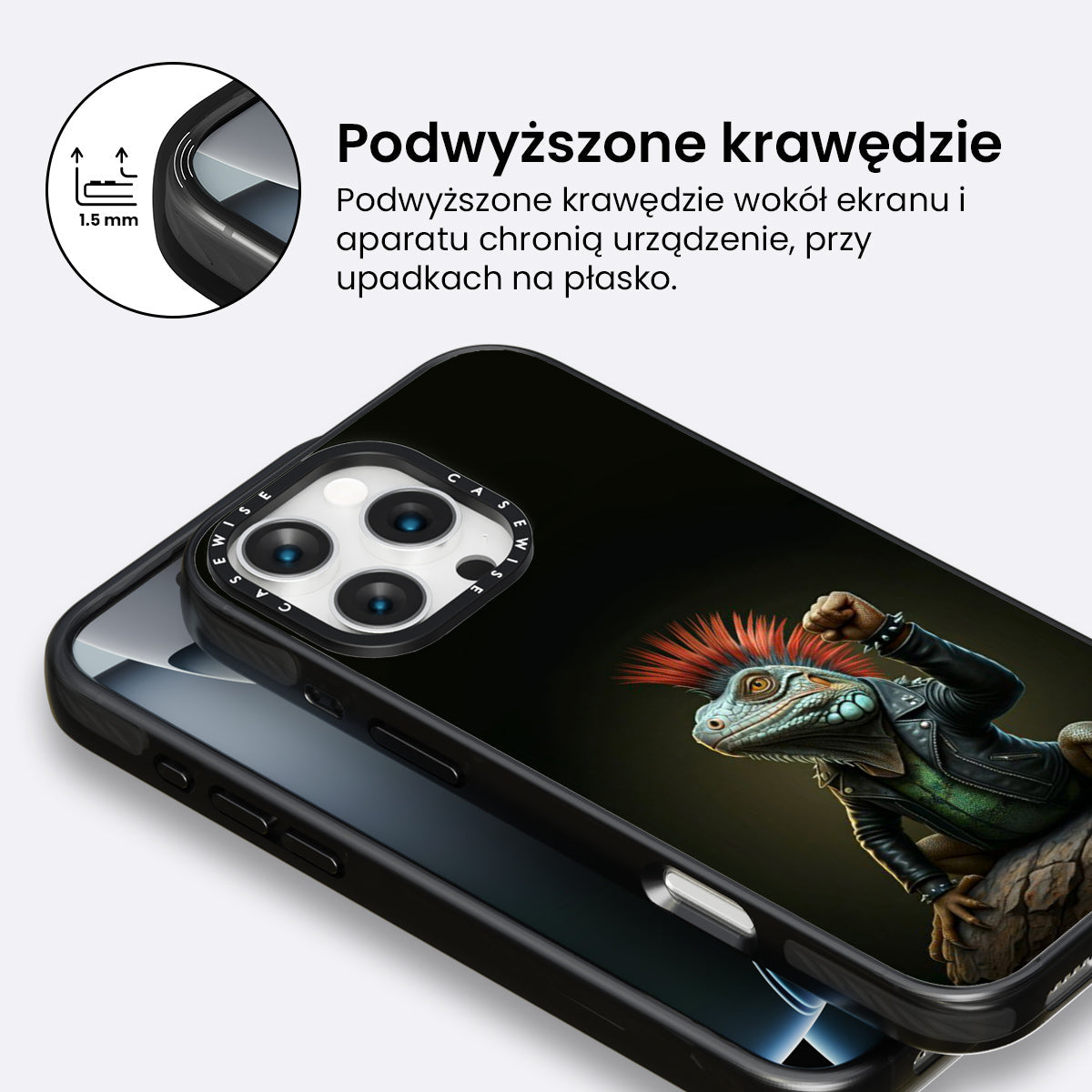 Punk rockowy jaszczur - Etui
