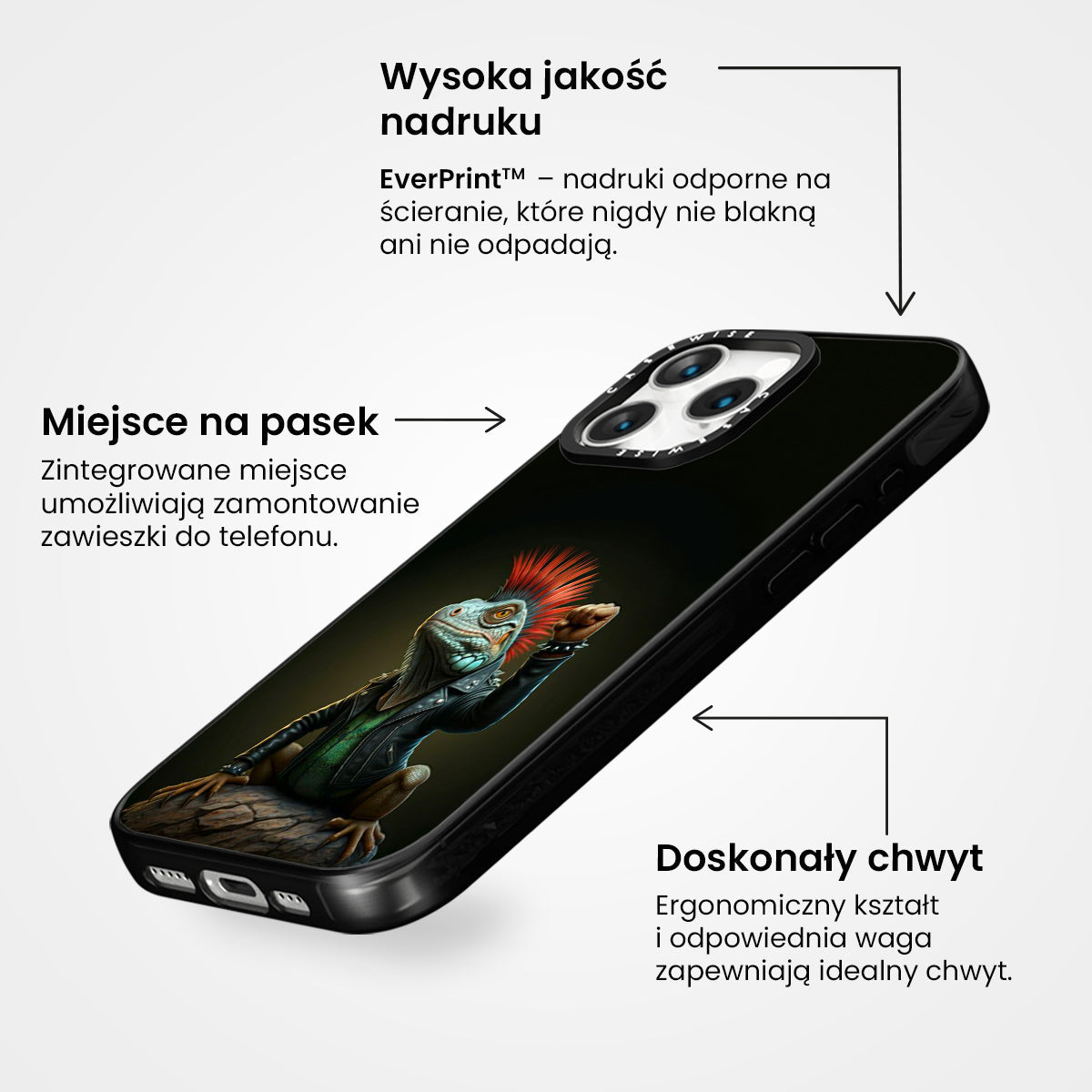 Punk rockowy jaszczur - Etui