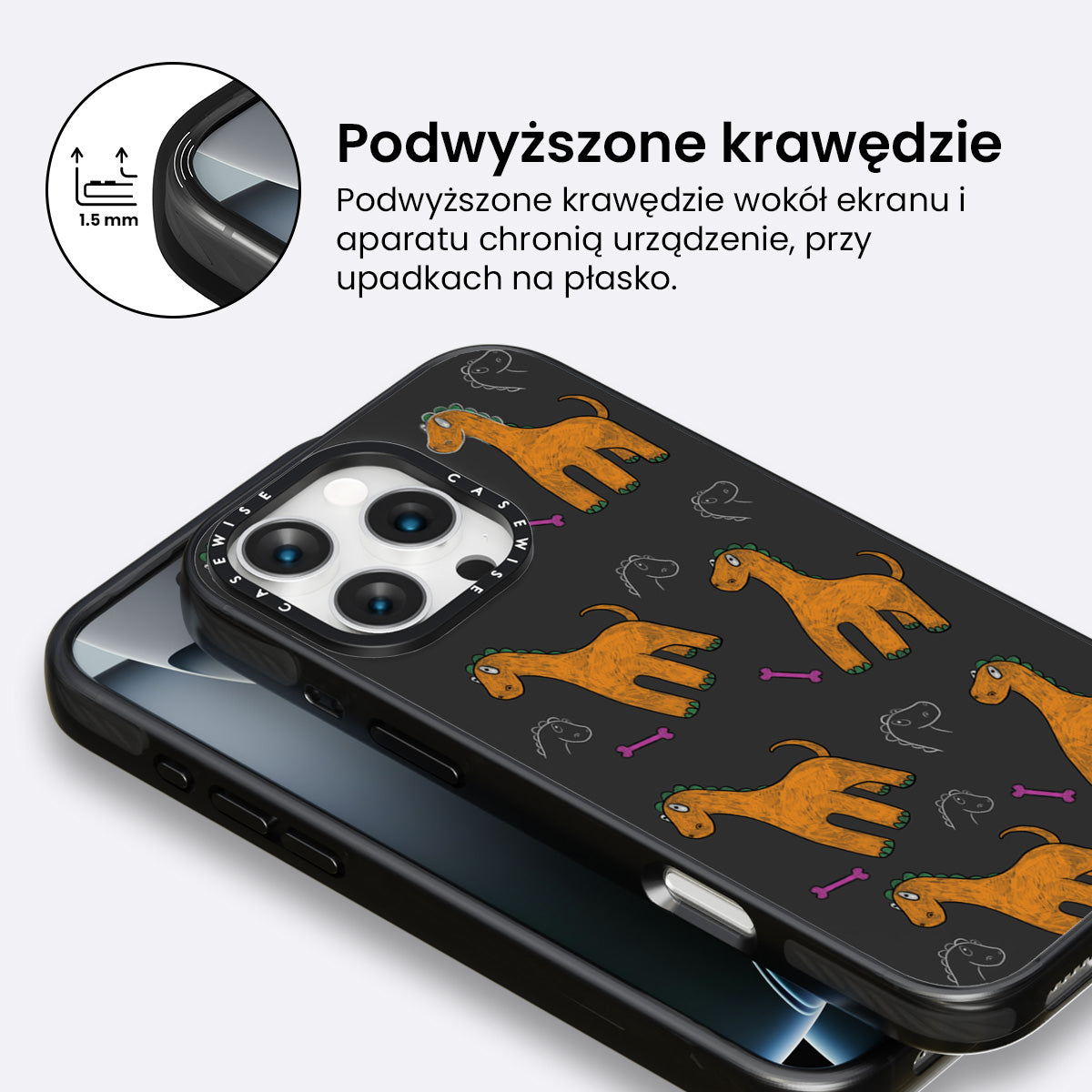 Pomarańczowy dinozaur - Etui