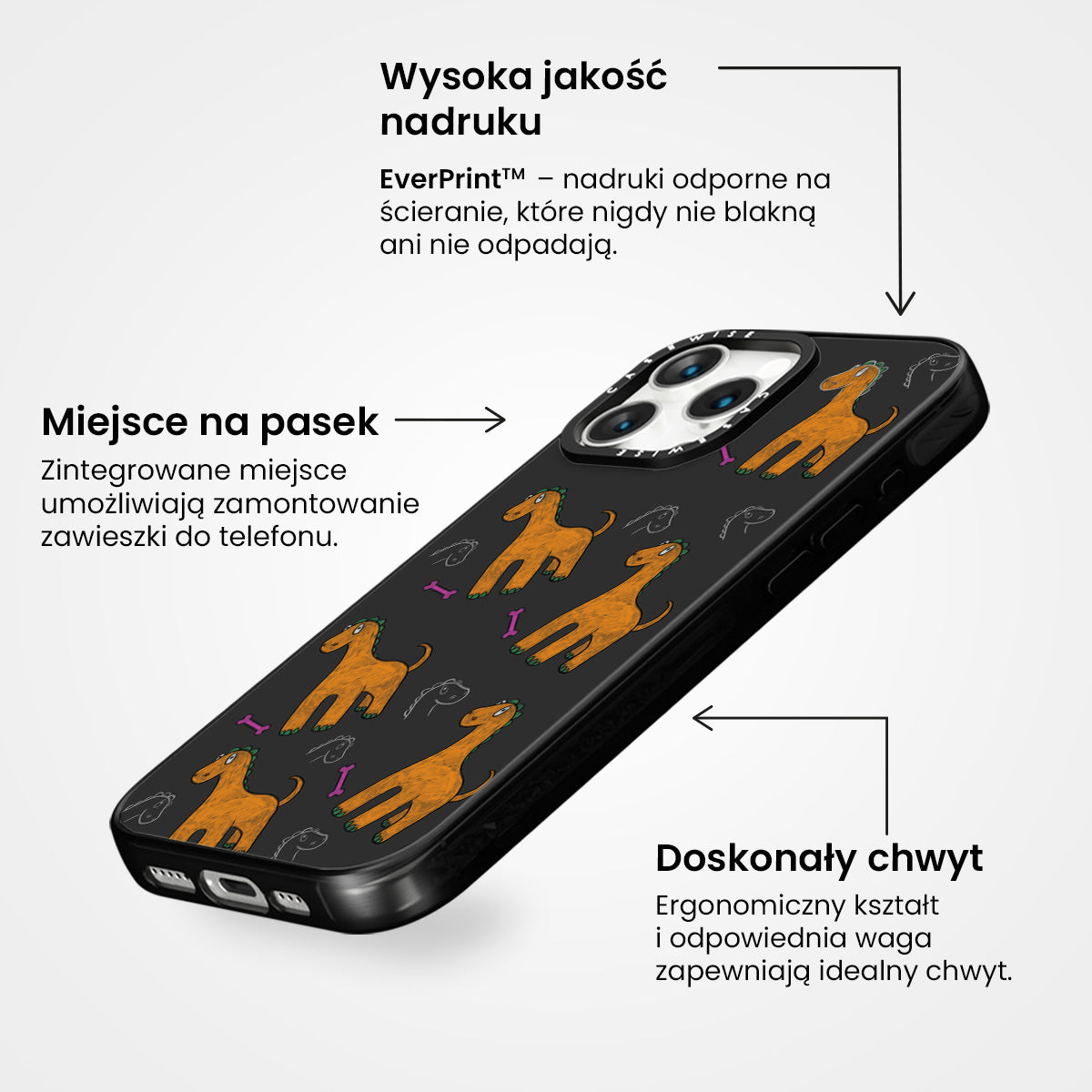 Pomarańczowy dinozaur - Etui
