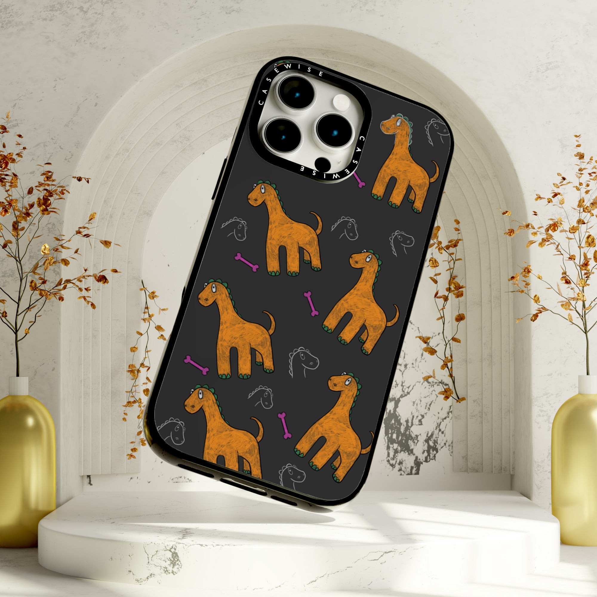 Pomarańczowy dinozaur - Etui