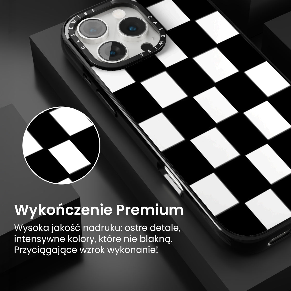 Wzór szachownica - Etui