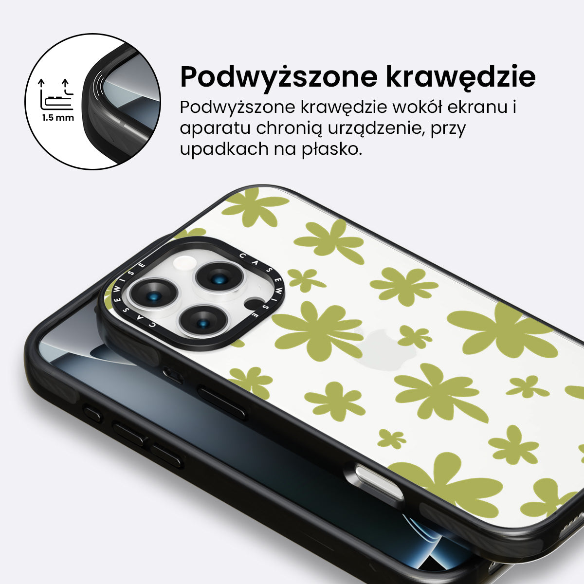 Zielone Kwiatki - Etui