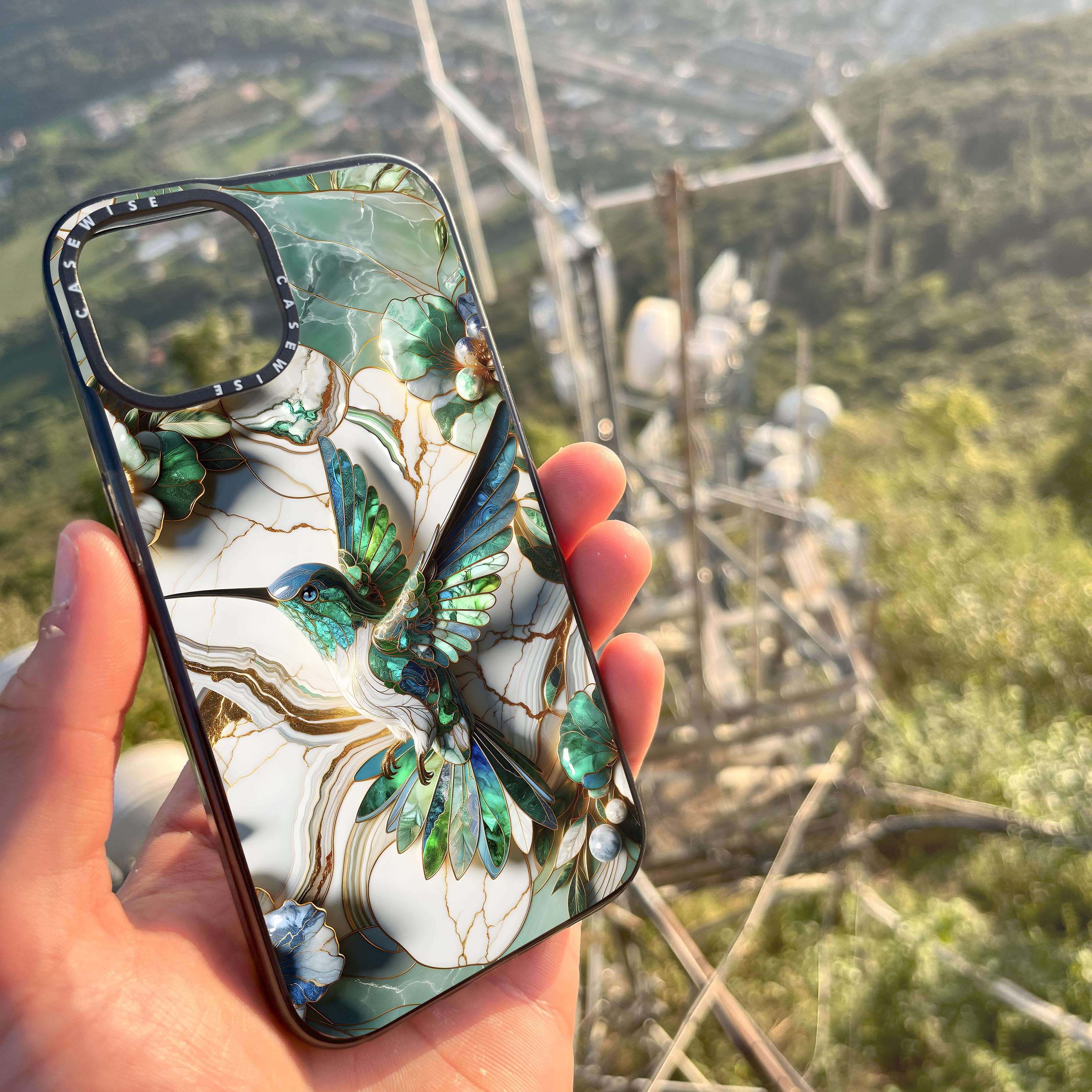 Hummingbird Kintsugi Art - Etui