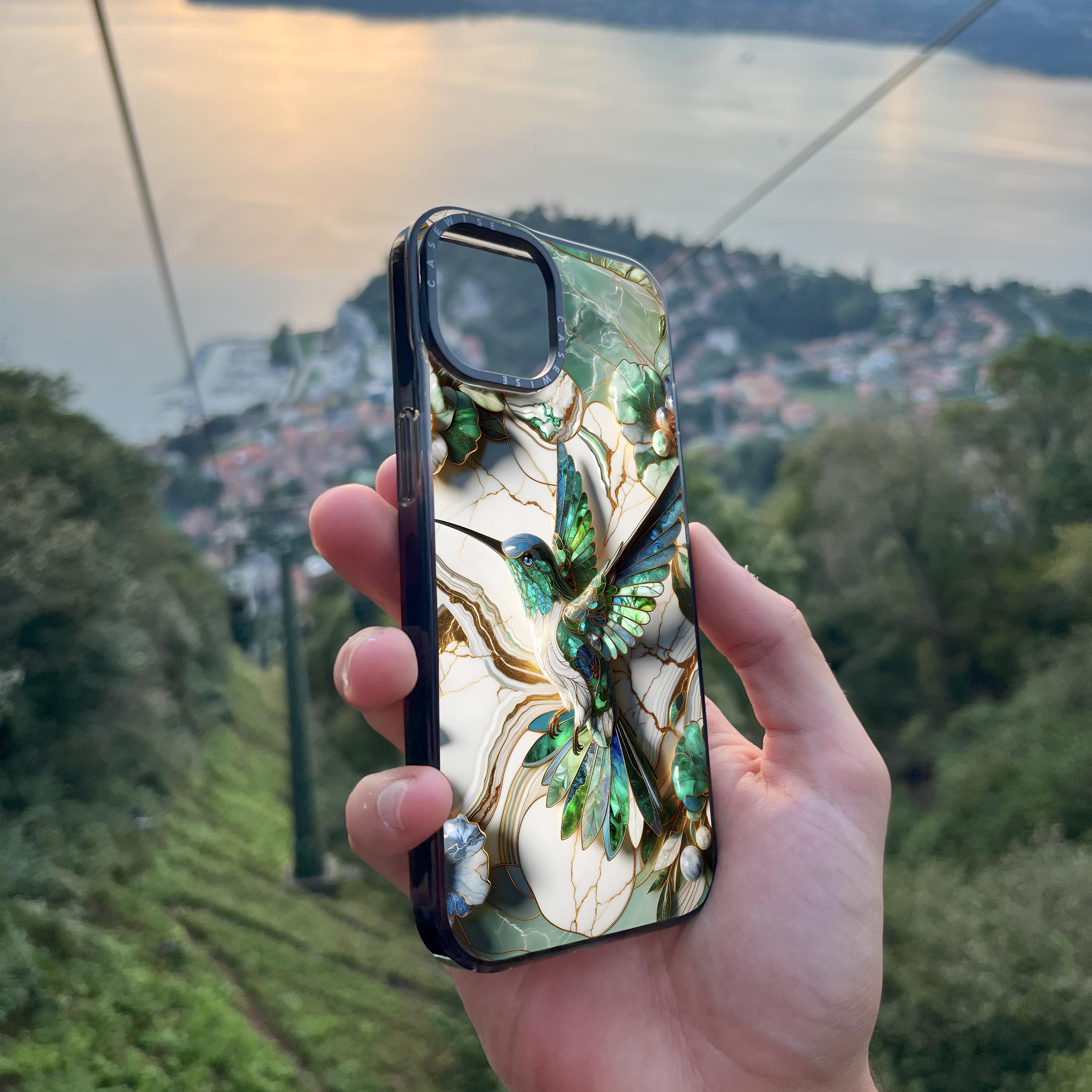 Hummingbird Kintsugi Art - Etui