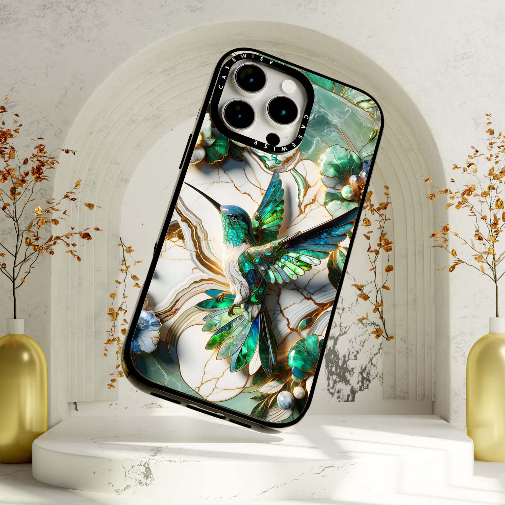 Hummingbird Kintsugi Art - Etui