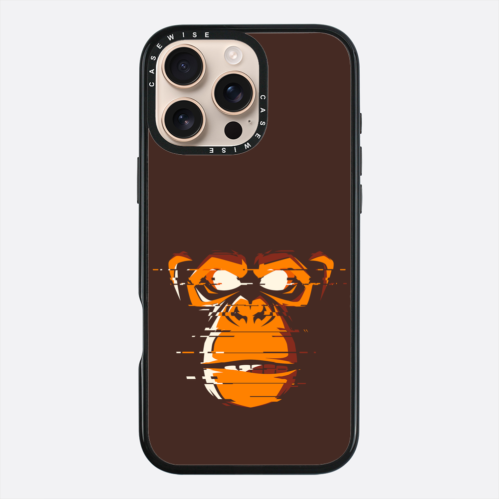 Glitch cyber małpa - Etui