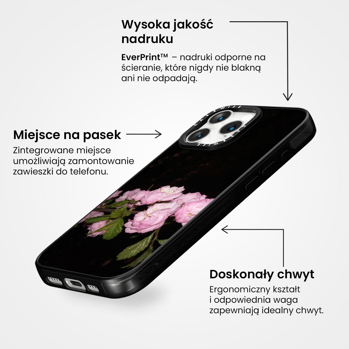Delikatność- płatki kwiatów - Etui
