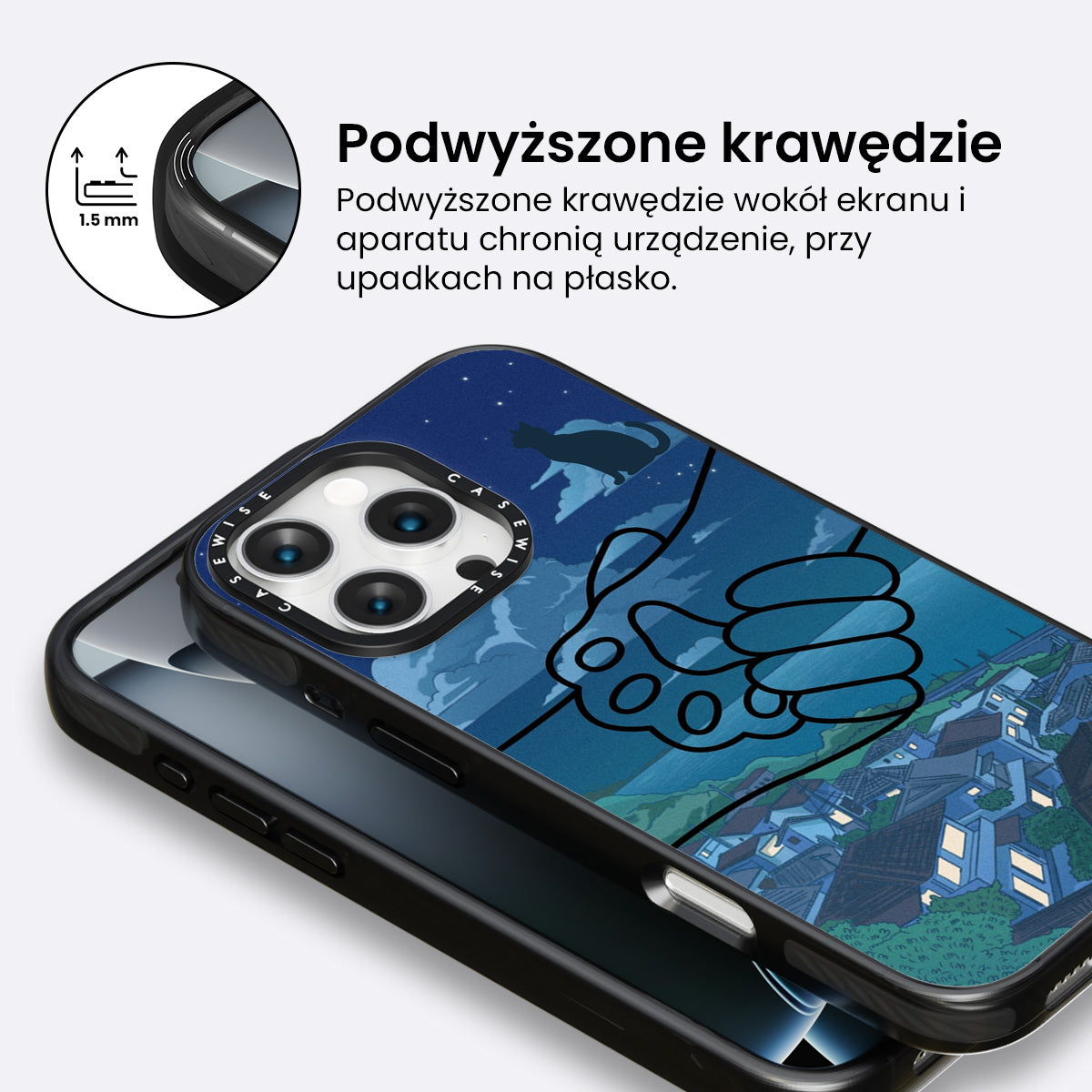Miłość kota na zawsze w nocy - Etui