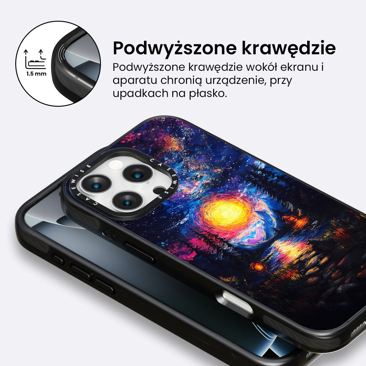 Malowanie jeziora natury - Etui