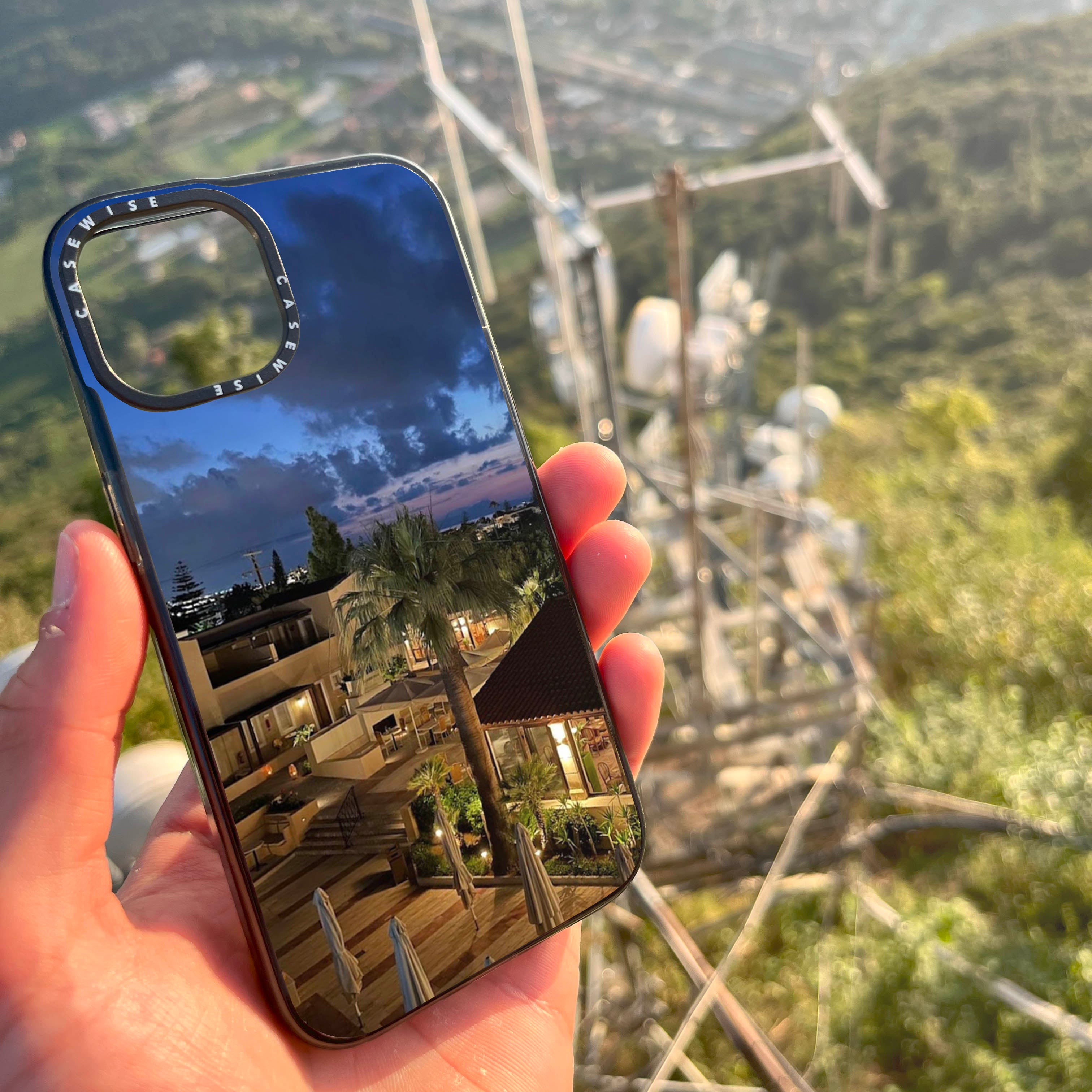Kreta nocą night palm trees - Etui