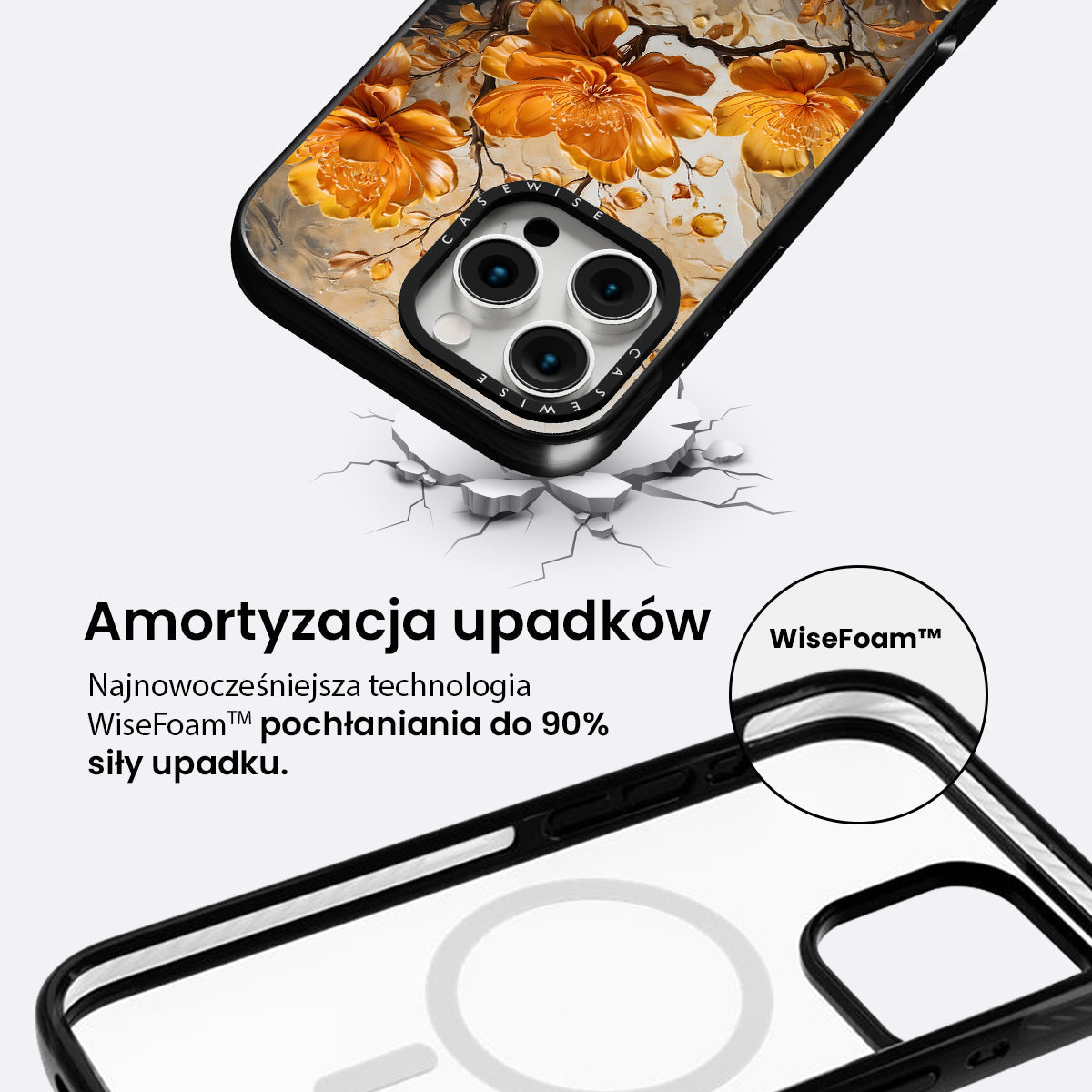 Bursztynowy kwiat - Etui