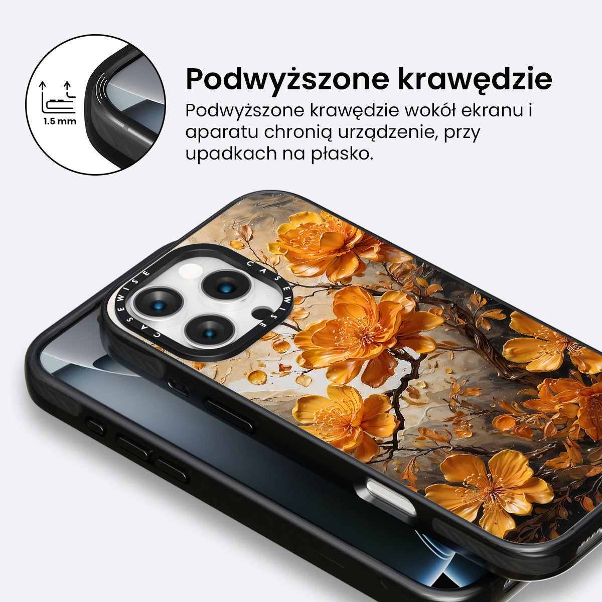 Bursztynowy kwiat - Etui