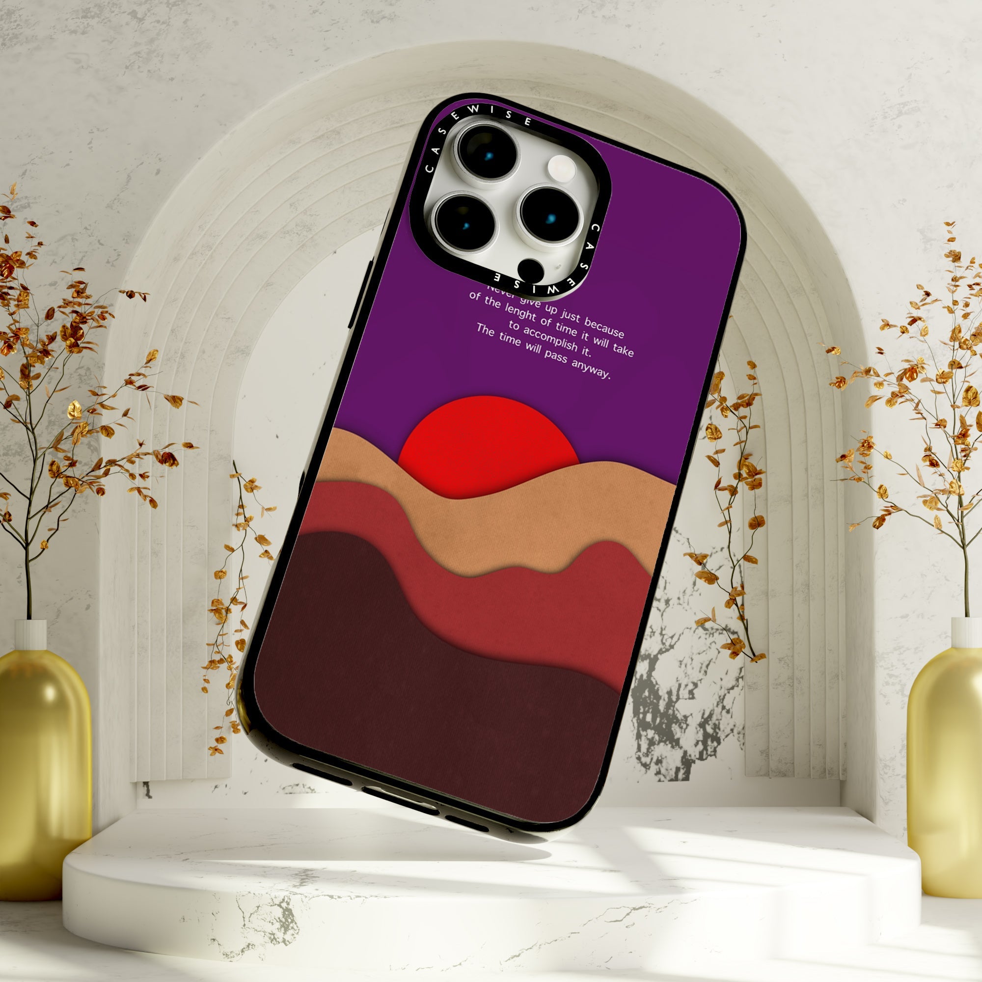 Zachód słońca vintage - Etui