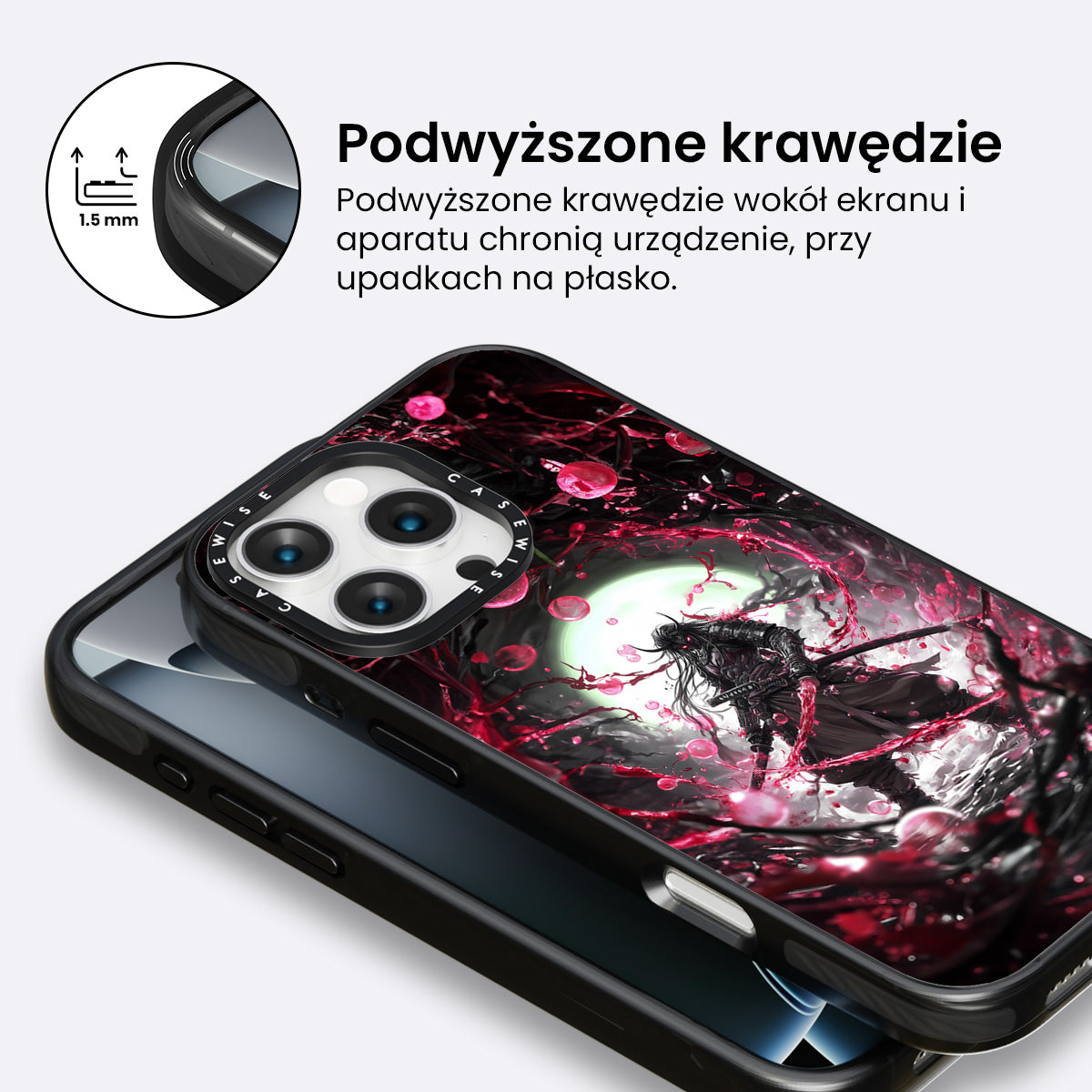 Samuraj w czerwonych bąbelkach - Etui