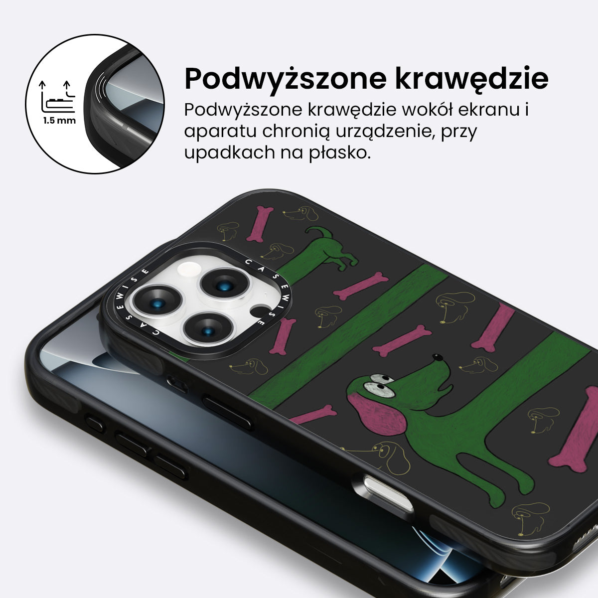 Zielony pies - Etui