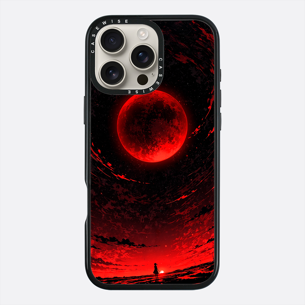 Czerwony Księżyc pod Nocnym Niebem - Etui