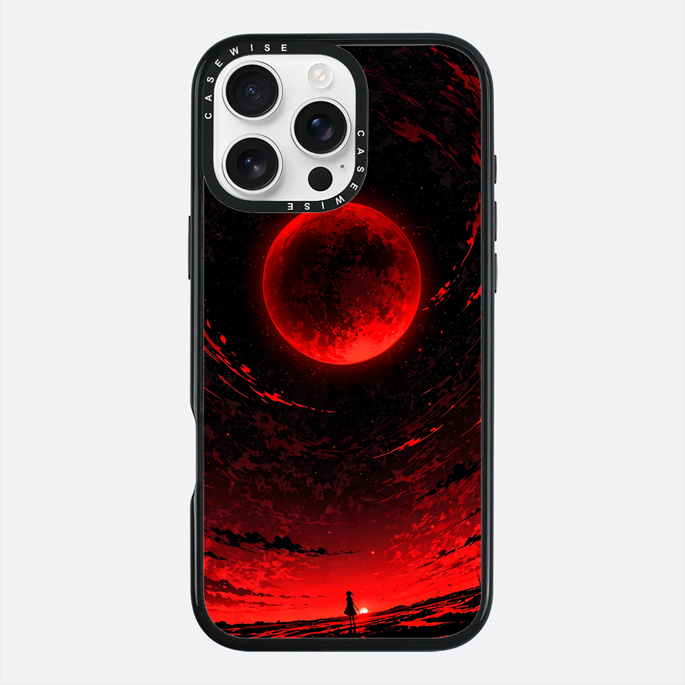 Czerwony Księżyc pod Nocnym Niebem - Etui