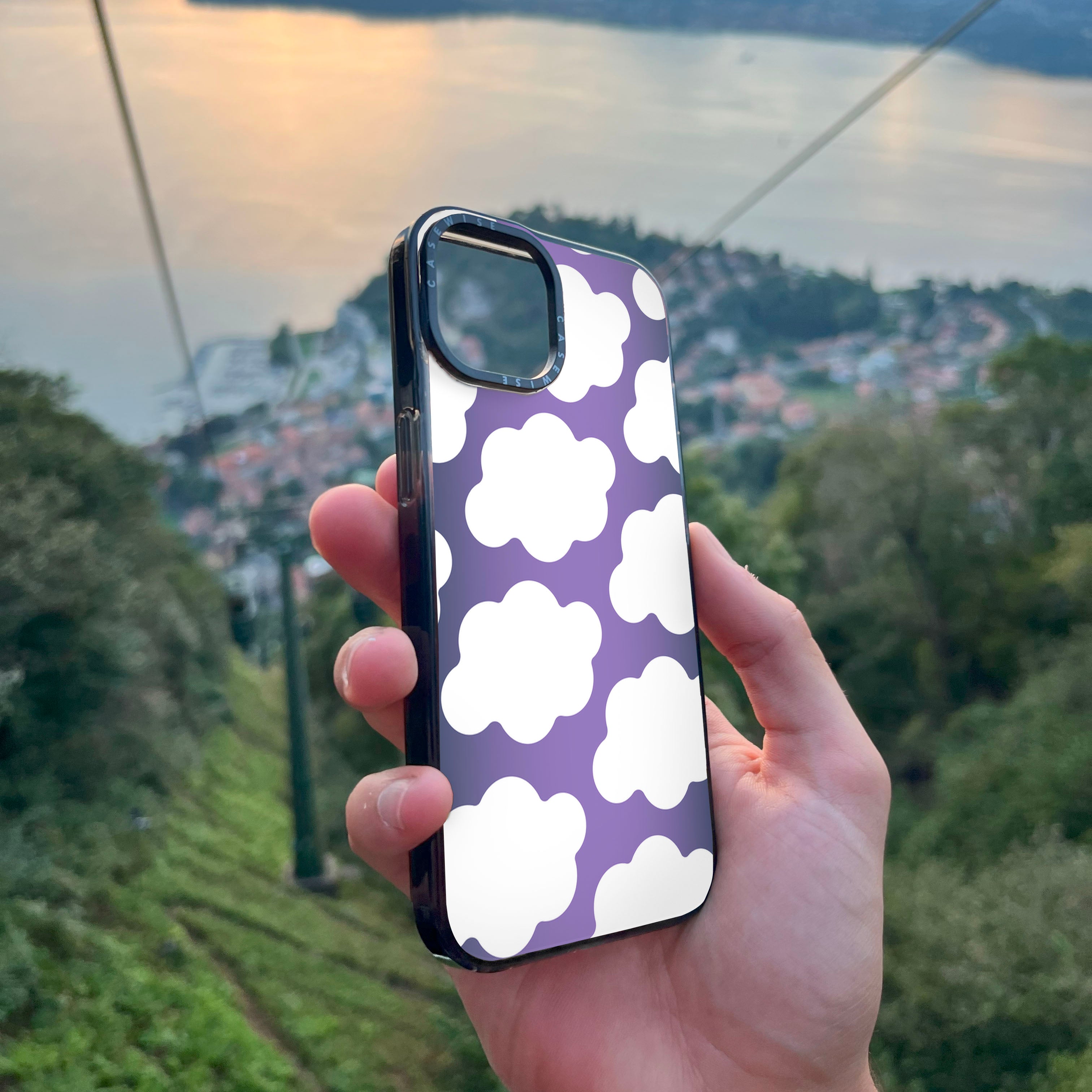 Chmurki na fioletowym tle - Etui