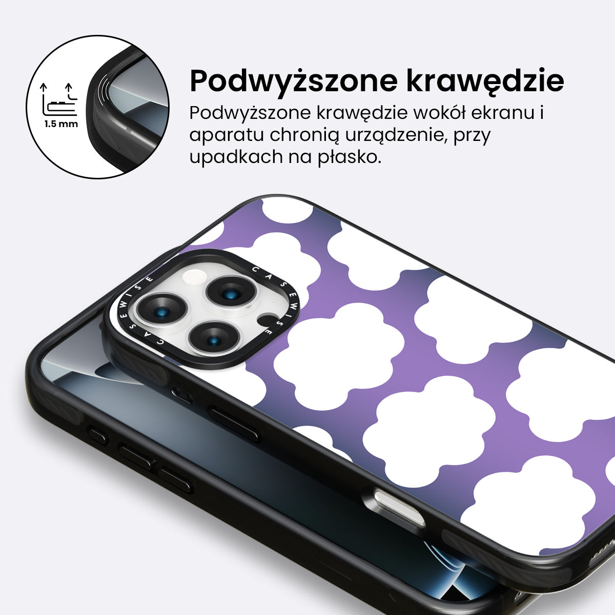 Chmurki na fioletowym tle - Etui