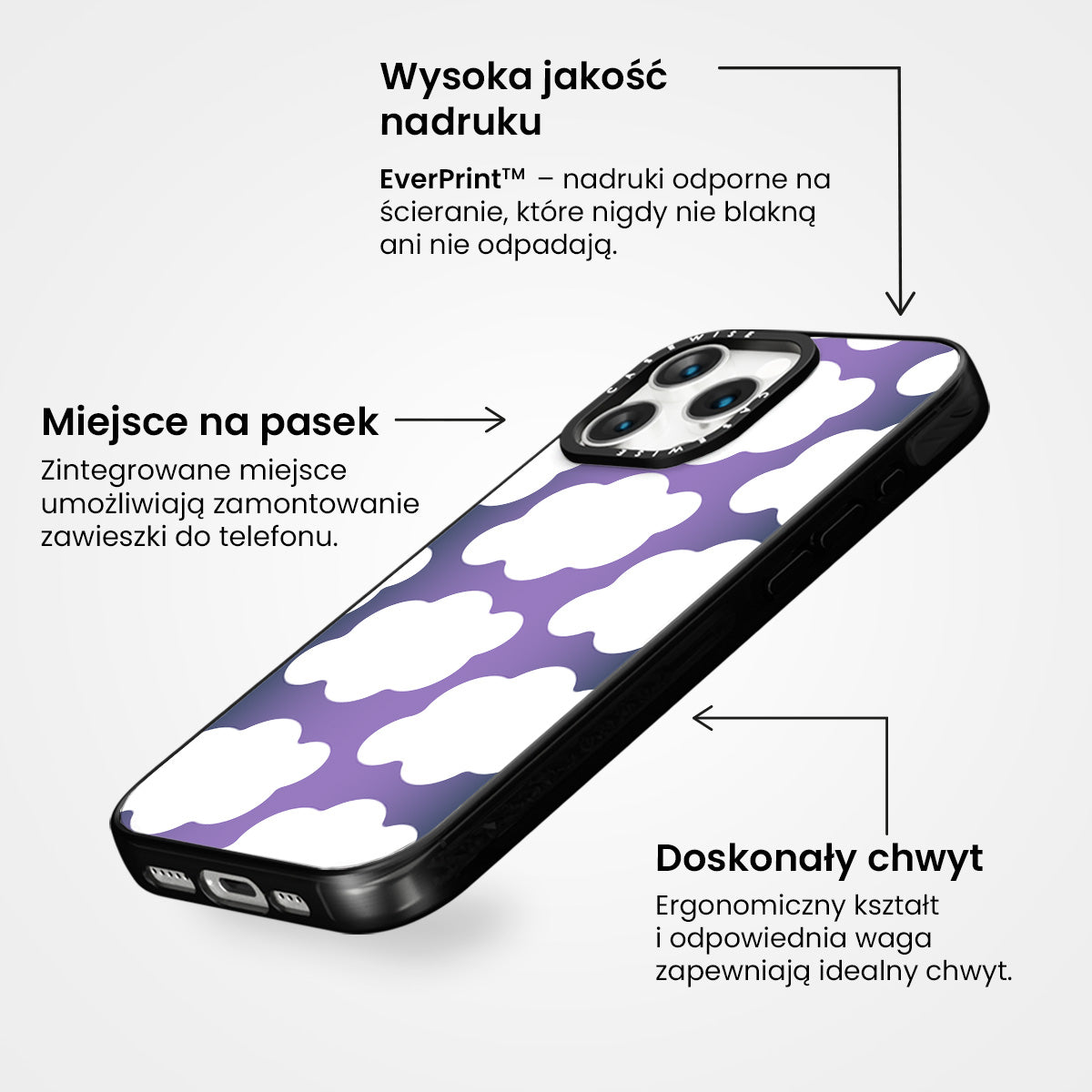 Chmurki na fioletowym tle - Etui