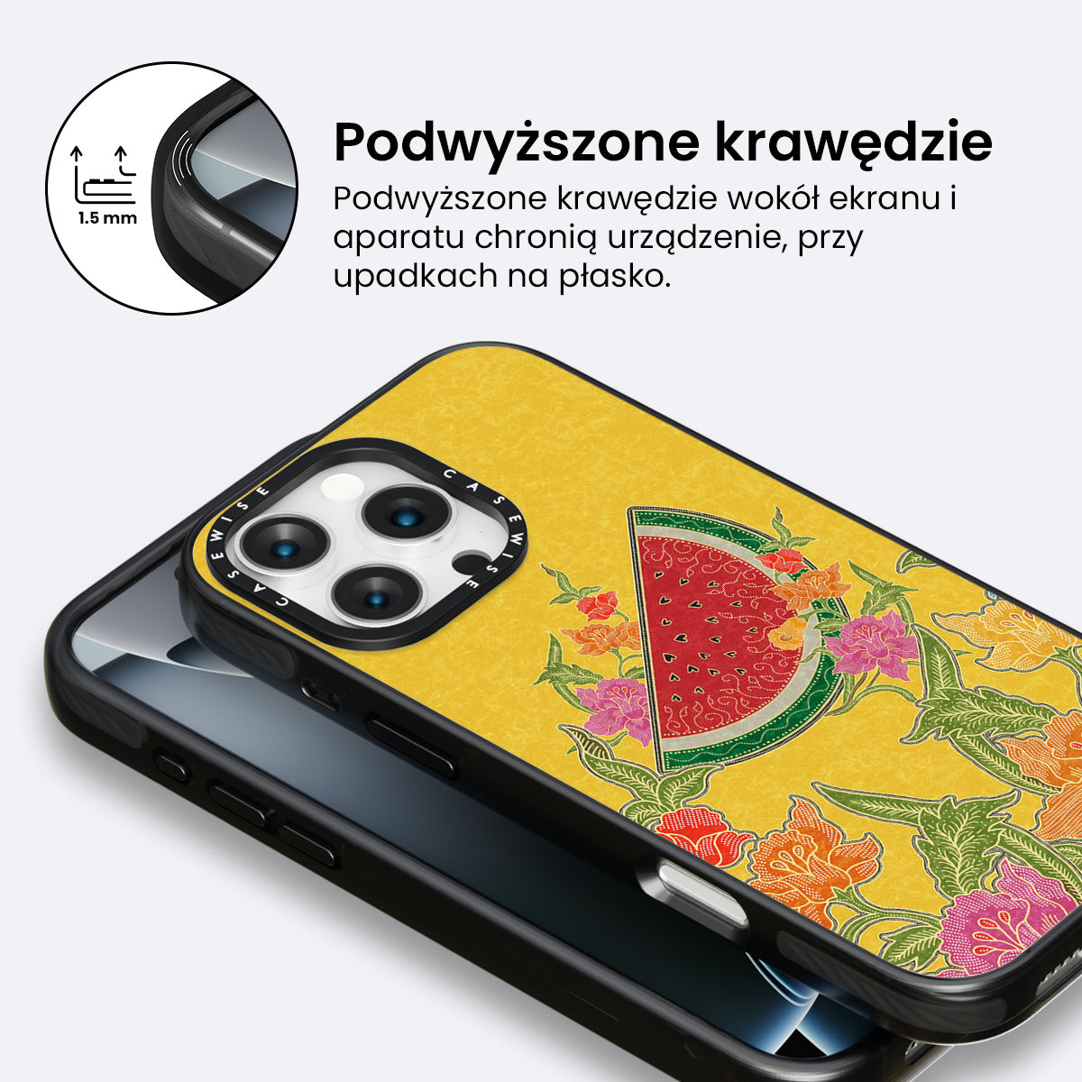 Arbuz i kwiaty - Etui